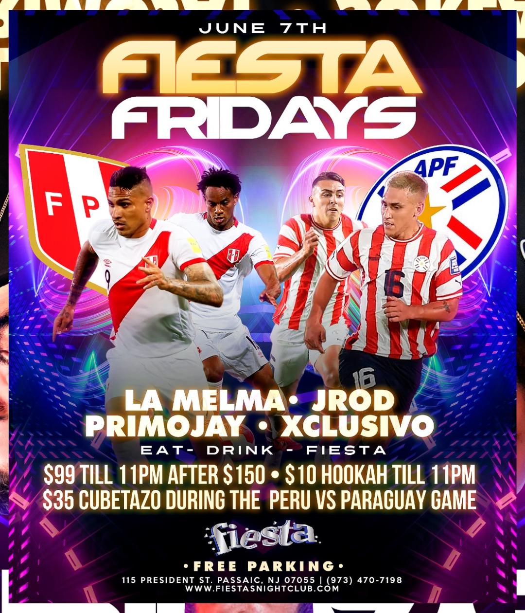 Peru vs Paraguay y Despues a Bailar Con Dj La Melma, Dj Jrod, Xclusivo, Primo Jay