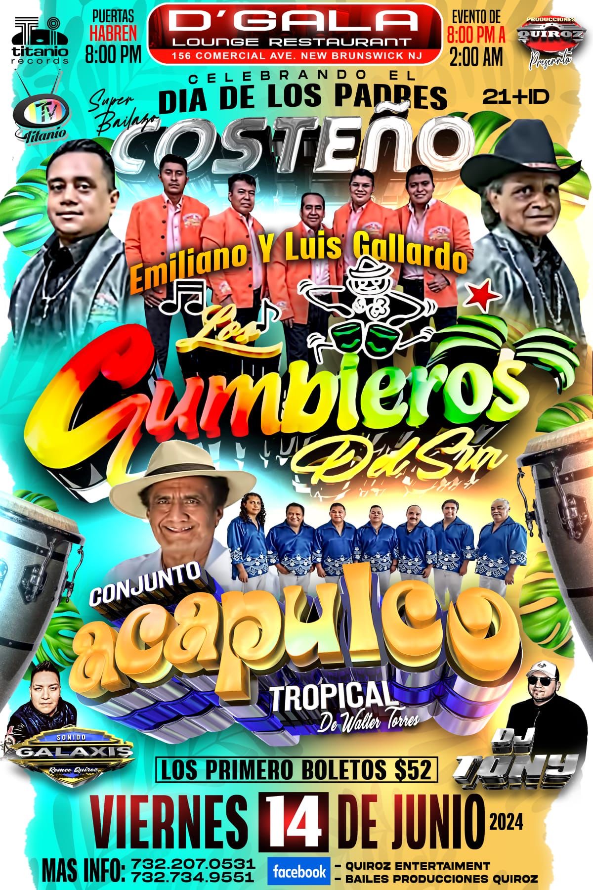 Buy tickets for EMILIANO Y LUIS GALLARDO LOS CUMBIEROS DEL SUR EMILIANO Y LUIS GALLARDO LOS CUMBIEROS DEL SUR