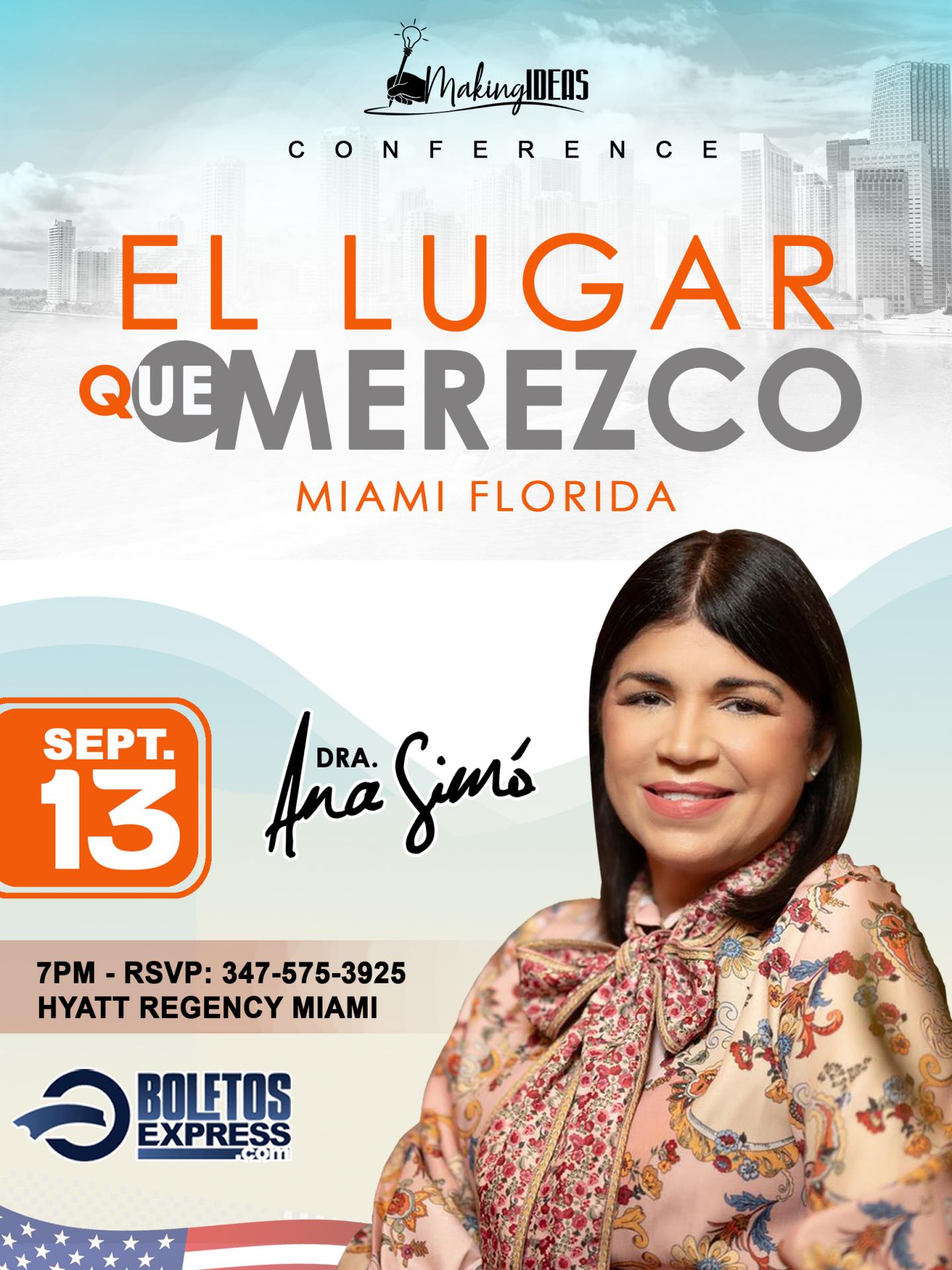 Buy tickets for Dra. Ana Simo | CONFERENCIA MIAMI Dra. Ana Simo | CONFERENCIA MIAMI