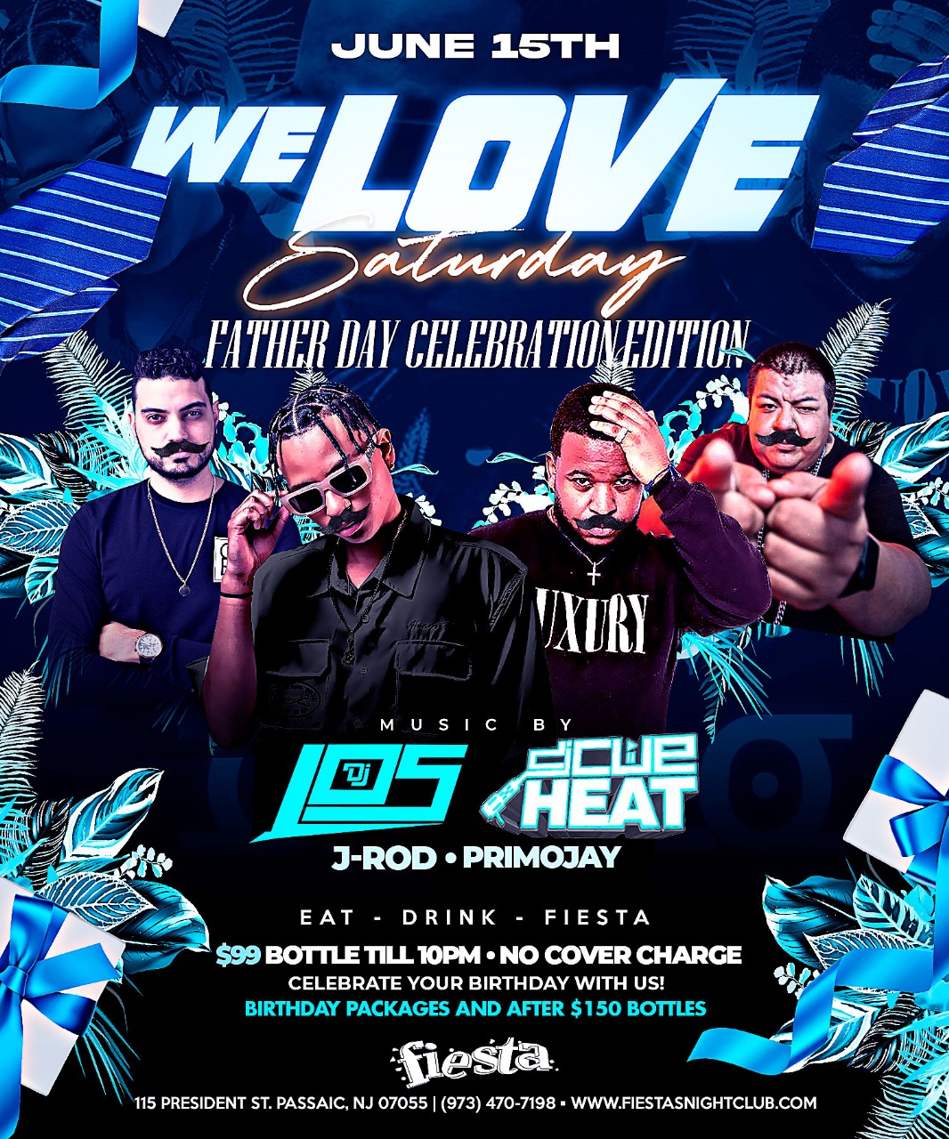 Buy tickets for DJ LOS, DJ CUE HEAT, DJ J-ROD, DJ PRIMO JAY; FATHERS DAY CELEBRATION EDITION DJ LOS, DJ CUE HEAT, DJ J-ROD, DJ PRIMO JAY; FATHERS DAY CELEBRATION EDITION
