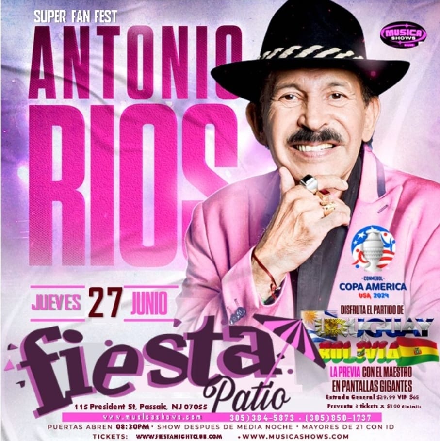 Buy tickets for ANTONIO RIOS EN CONCIERTO SUPER FAN FEST ANTONIO RIOS EN CONCIERTO SUPER FAN FEST