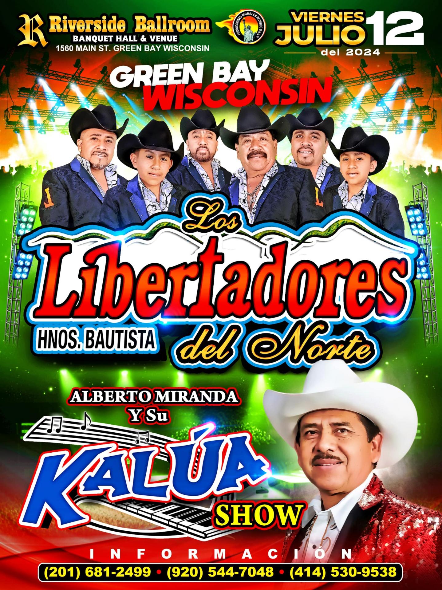 Buy tickets for Los Libertadores del Norte & Kalua Show Los Libertadores del Norte & Kalua Show