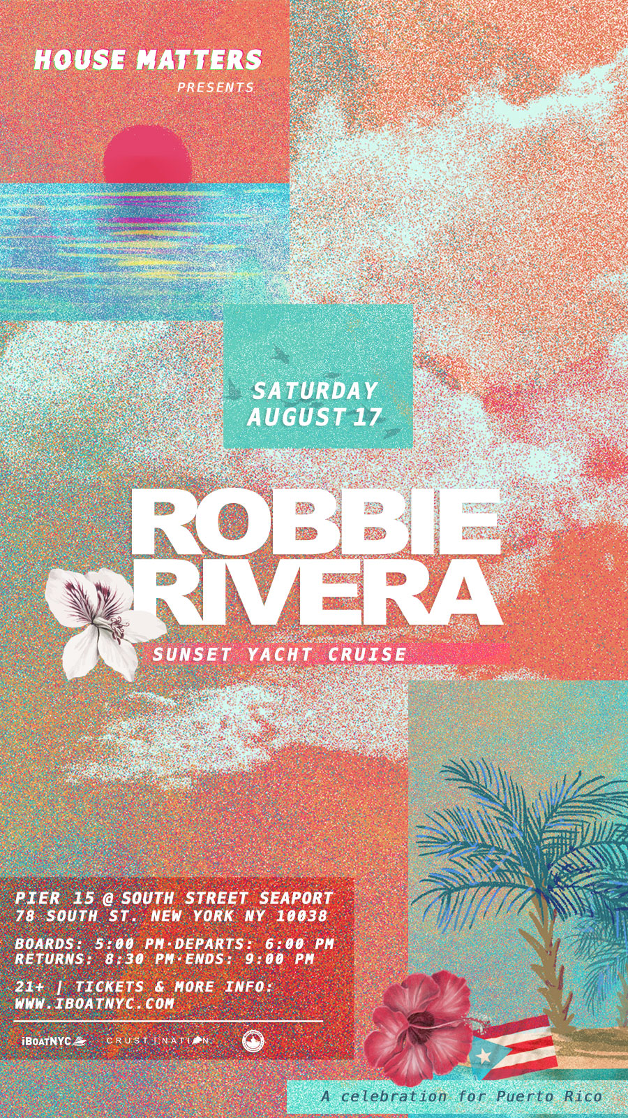 Buy tickets for House Matters: ROBBIE RIVERA Sunset Cruise Party House Matters: ROBBIE RIVERA Sunset Cruise Party