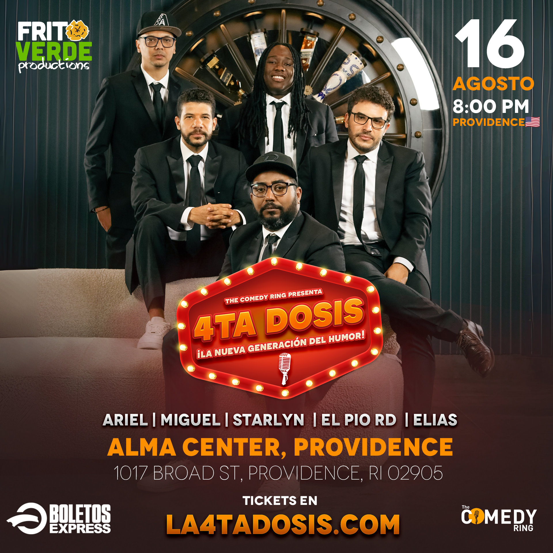 Buy tickets for LA 4TA DOSIS | PROVIDENCE, RI LA 4TA DOSIS | PROVIDENCE, RI