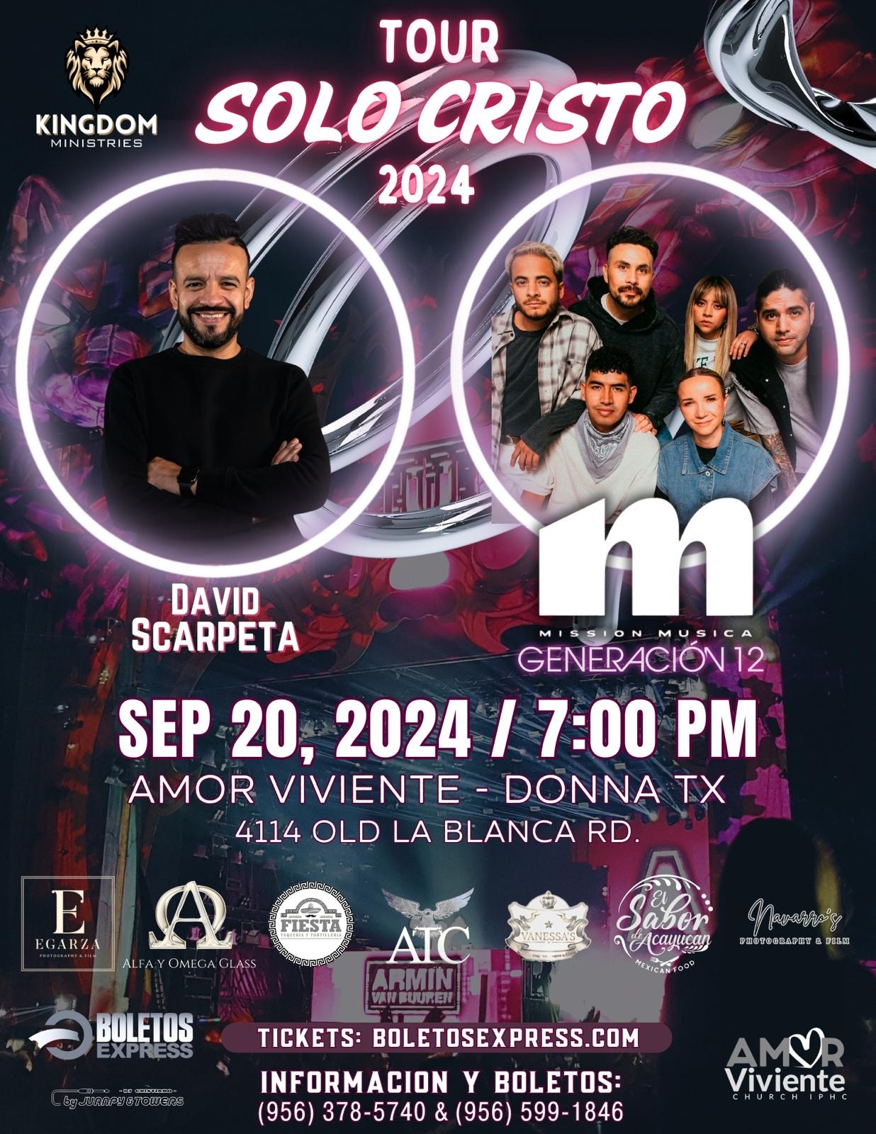 DAVID SCARPETA & MISSION MUSICA Tickets BoletosExpress