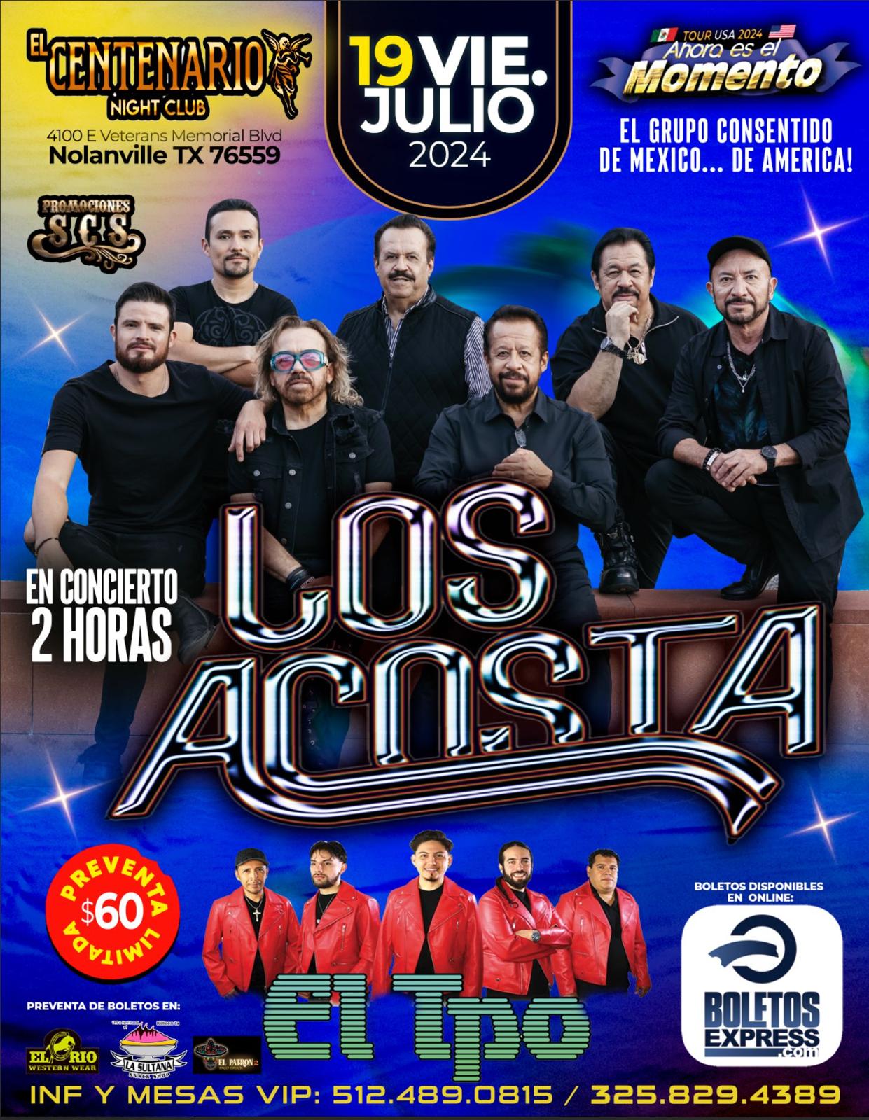 LOS ACOSTA Tickets BoletosExpress
