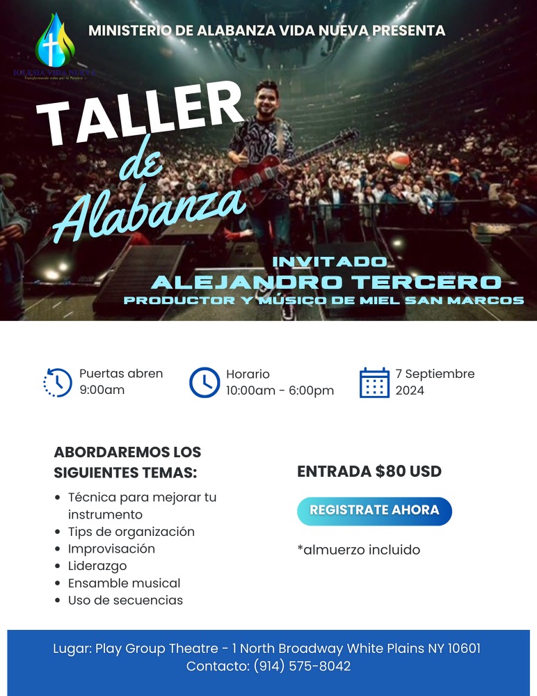 Buy tickets for Taller de Alabanza Taller de Alabanza