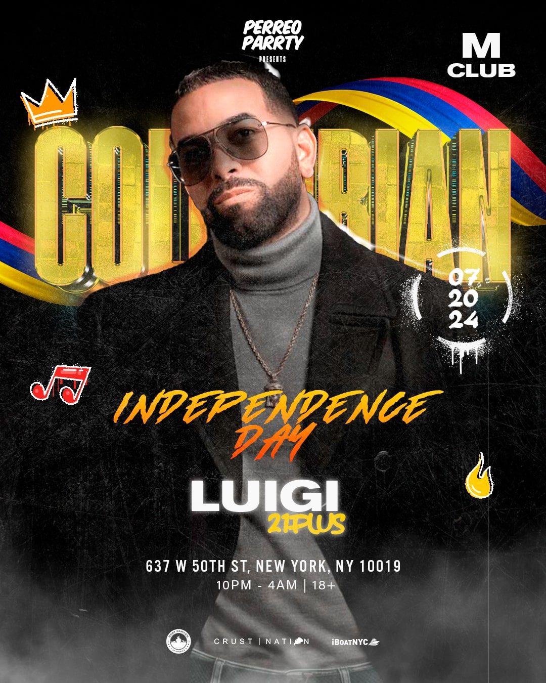 Buy tickets for LUIGI 21 PLUS - Colombian Independence Party - 18+ LUIGI 21 PLUS - Colombian Independence Party - 18+