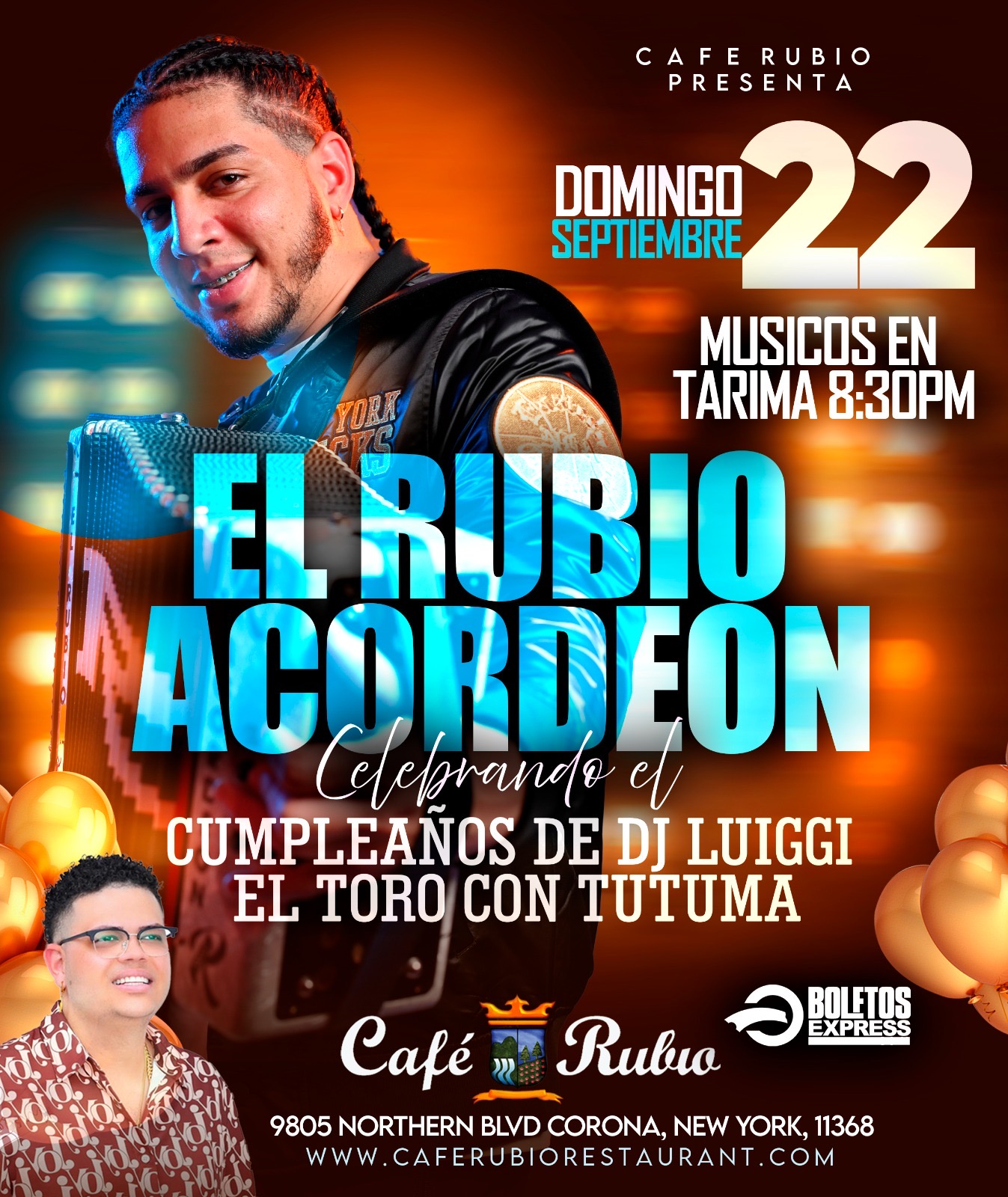Buy tickets for EL RUBIO ACORDEON EN CAFE RUBIO EL RUBIO ACORDEON EN CAFE RUBIO