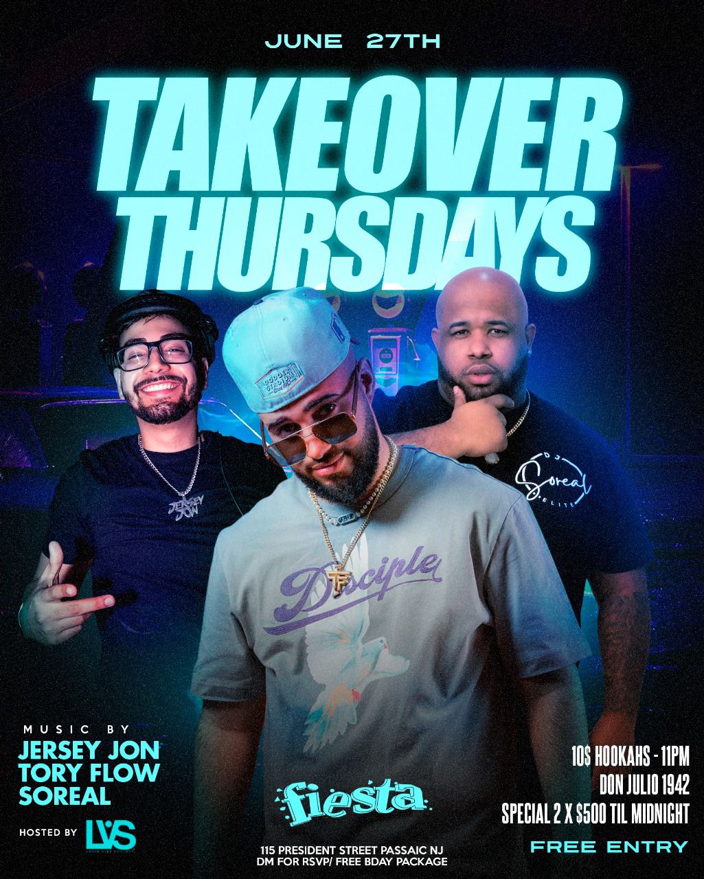 Buy tickets for DJ JERSEY JON, DJ TORY FLOW, DJ SOREAL DJ JERSEY JON, DJ TORY FLOW, DJ SOREAL