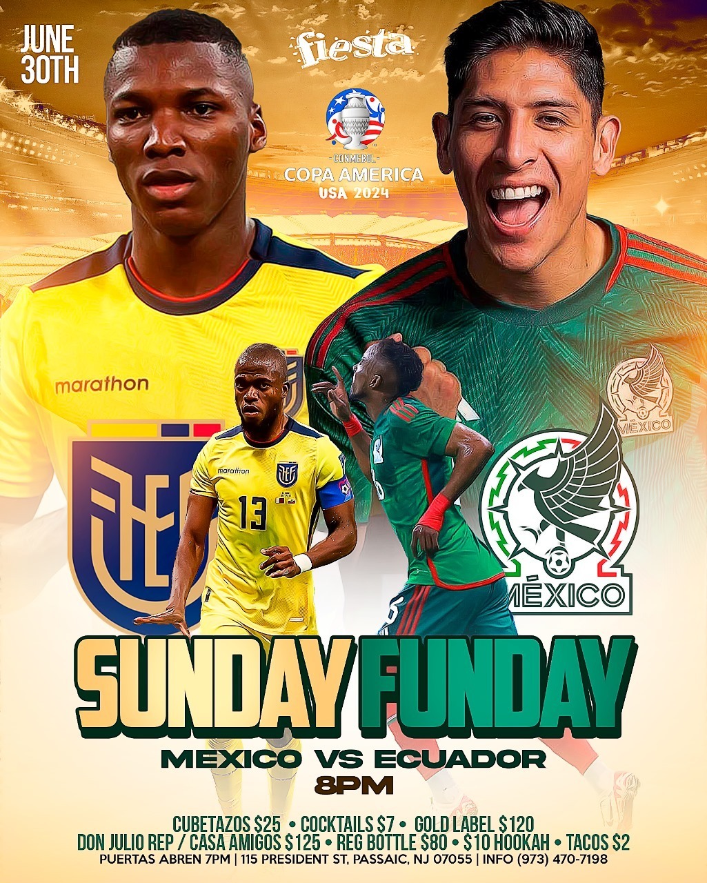 Buy tickets for SUNDAY FUNDAY, MEXICO VS. ECUADOR SUNDAY FUNDAY, MEXICO VS. ECUADOR