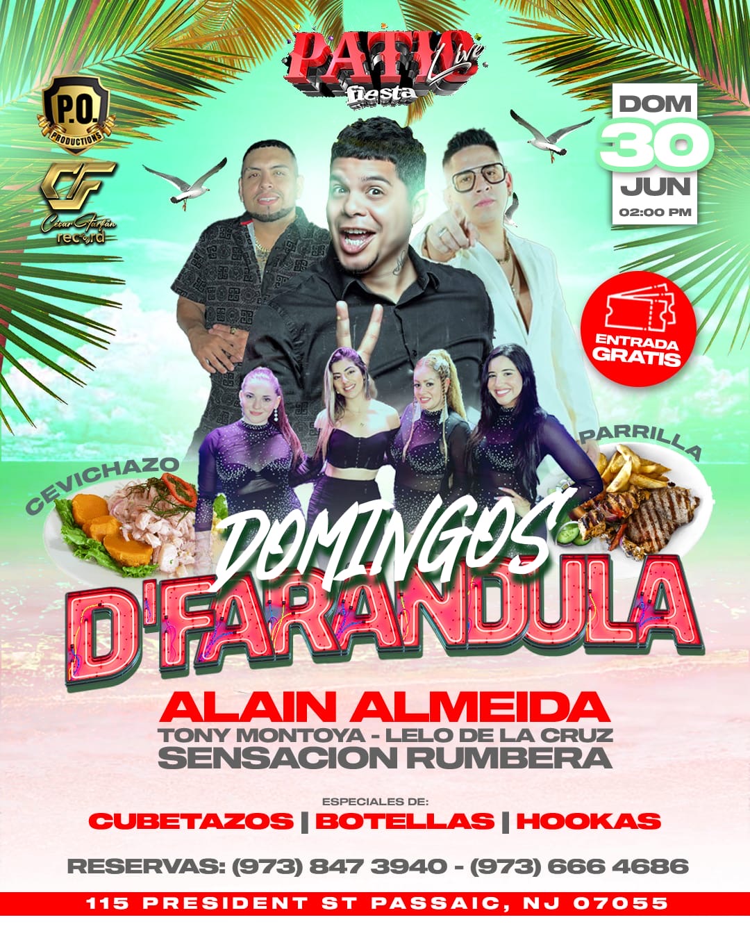 ALAN ALMEIDA, TONY MONTOYA, LELO DE LA CRUZ, SENSACIÓN RUMBERA