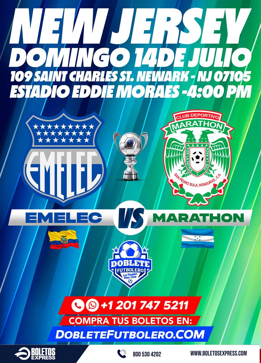 Buy tickets for DOBLETE FUTBOLERO NEW JERSEY DOBLETE FUTBOLERO NEW JERSEY