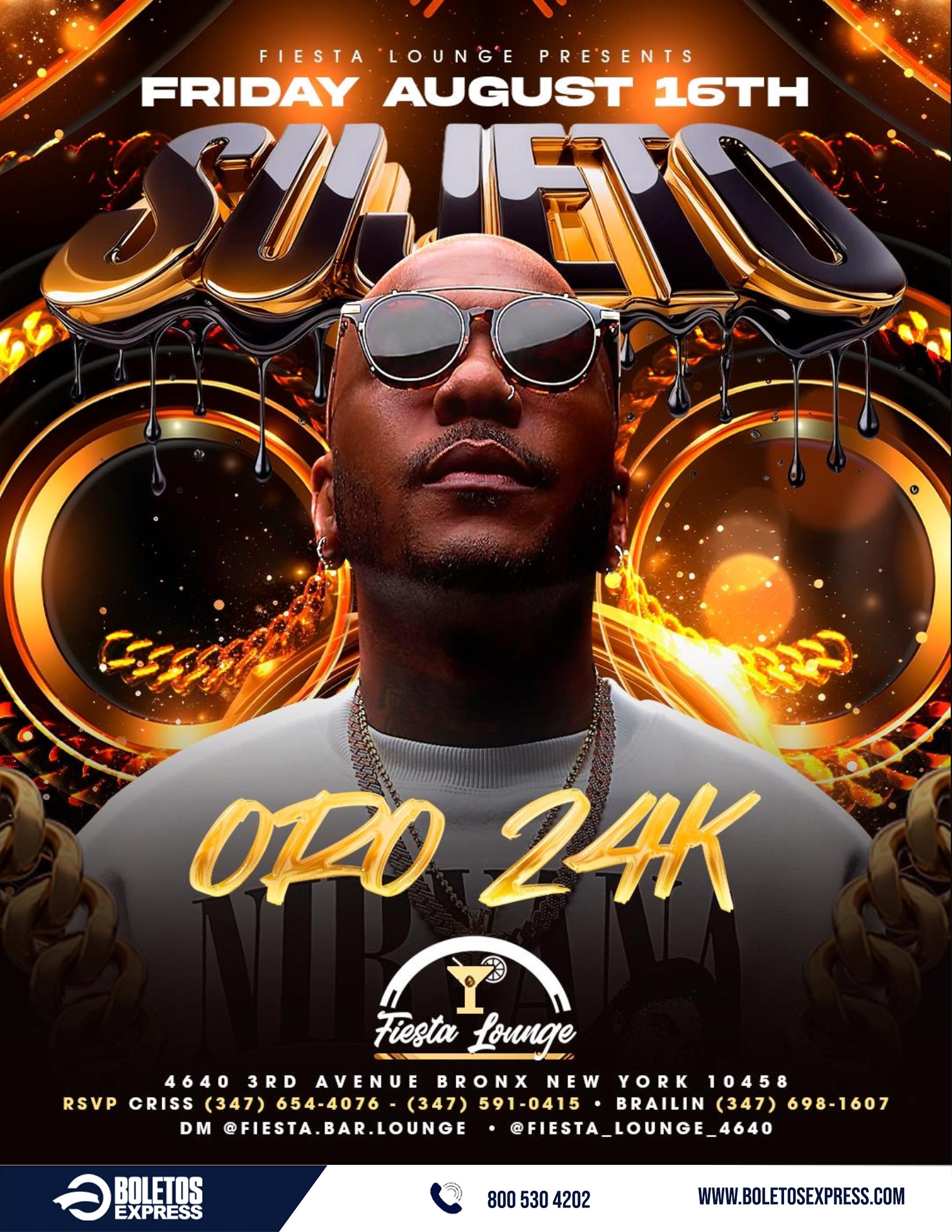 Buy tickets for SUJETO ORO 24K SUJETO ORO 24K