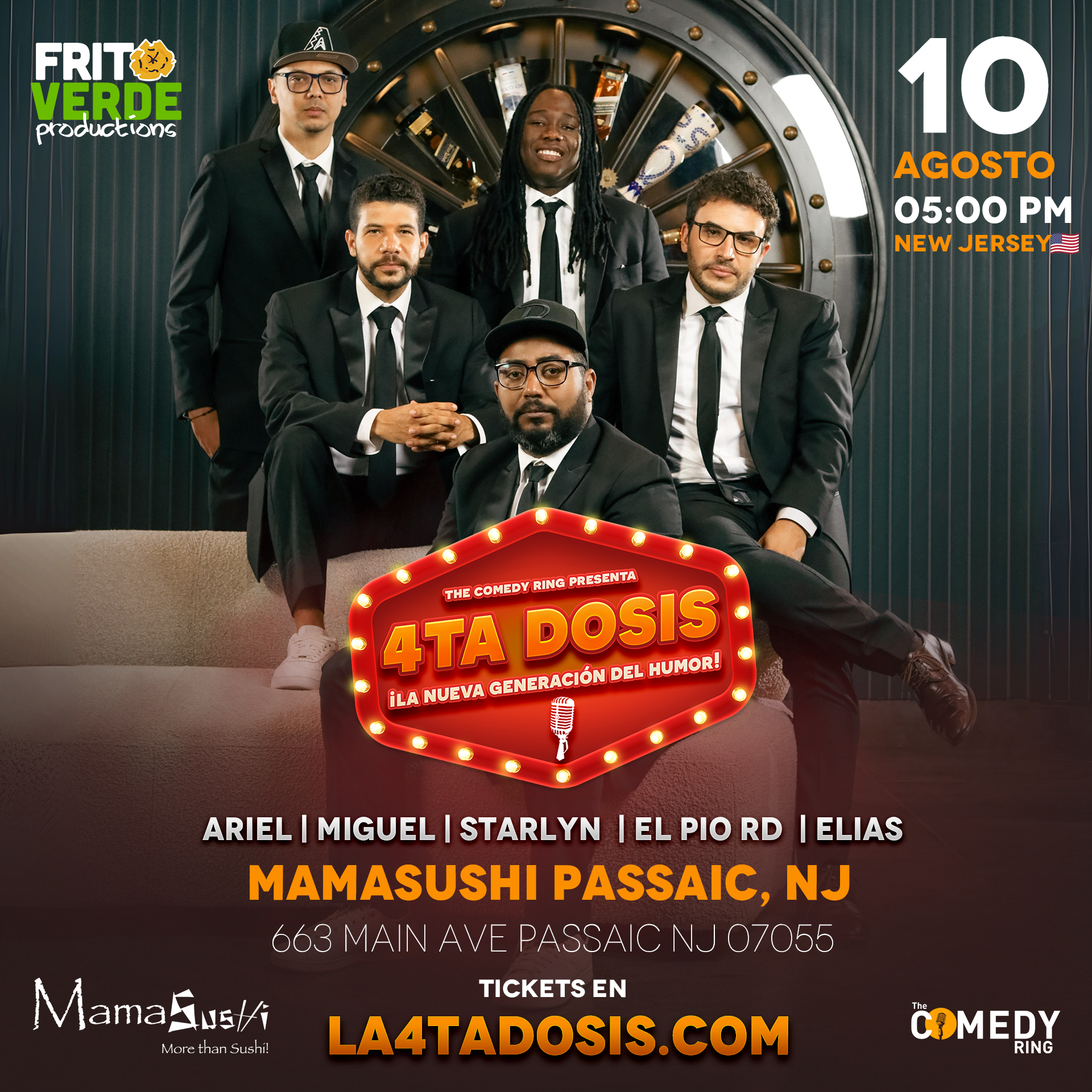 Buy tickets for LA 4TA DOSIS | NEW JERSEY LA 4TA DOSIS | NEW JERSEY