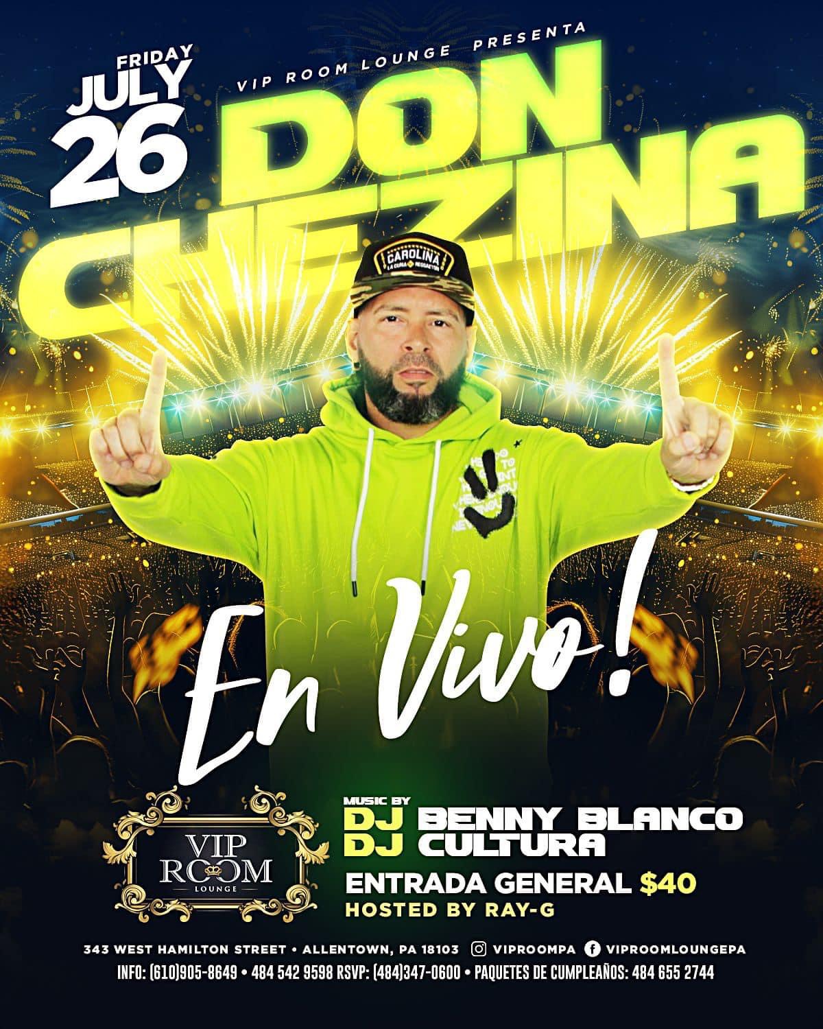 Buy tickets for DON CHEZINA DON CHEZINA