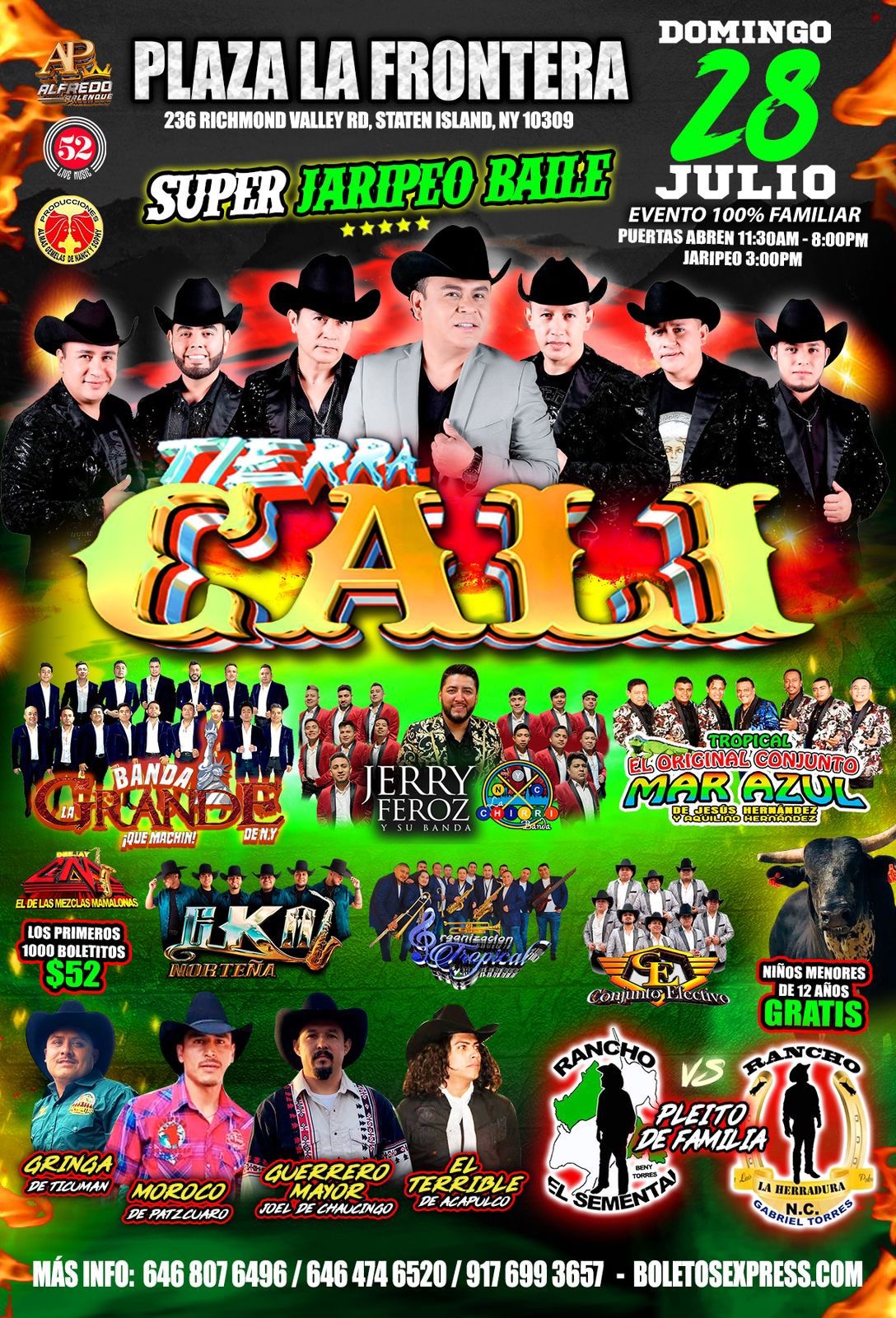 Buy tickets for SUPER JARIPEO & BAILE CON TIERRA CALI SUPER JARIPEO & BAILE CON TIERRA CALI