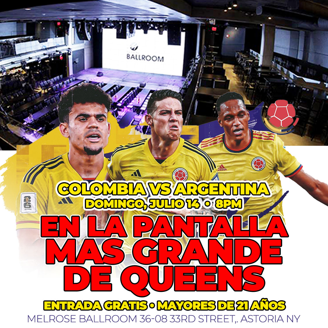Buy tickets for COLOMBIA vs ARGENTINA COLOMBIA vs ARGENTINA