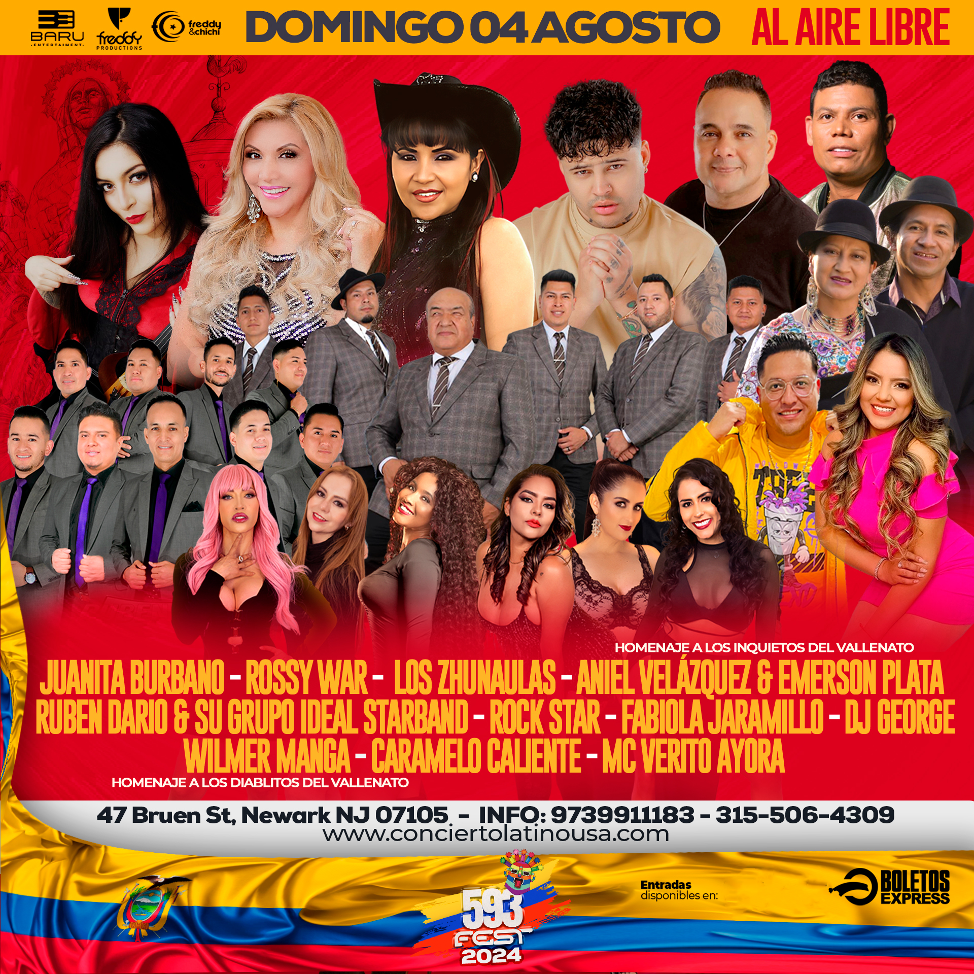 Buy tickets for HOMENAJE A LOS INQUIETOS DEL VALLLENATO HOMENAJE A LOS INQUIETOS DEL VALLLENATO