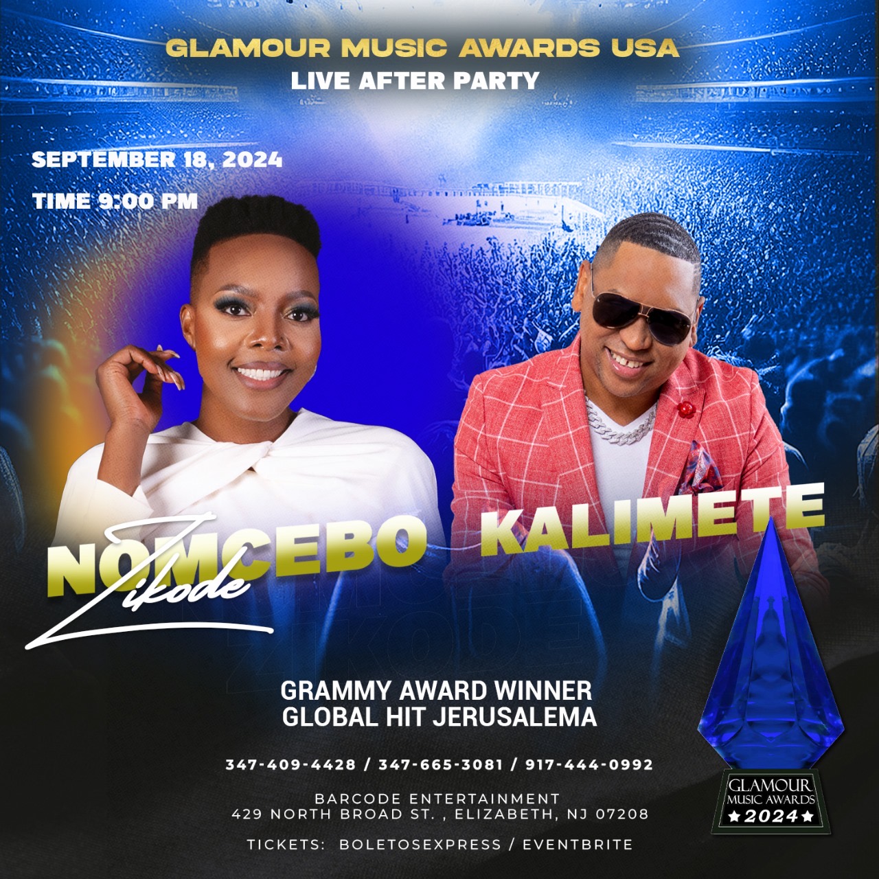 Buy tickets for GLAMOUR MUSIC AWARDS USA LIVE AFTER PARTY GLAMOUR MUSIC AWARDS USA LIVE AFTER PARTY