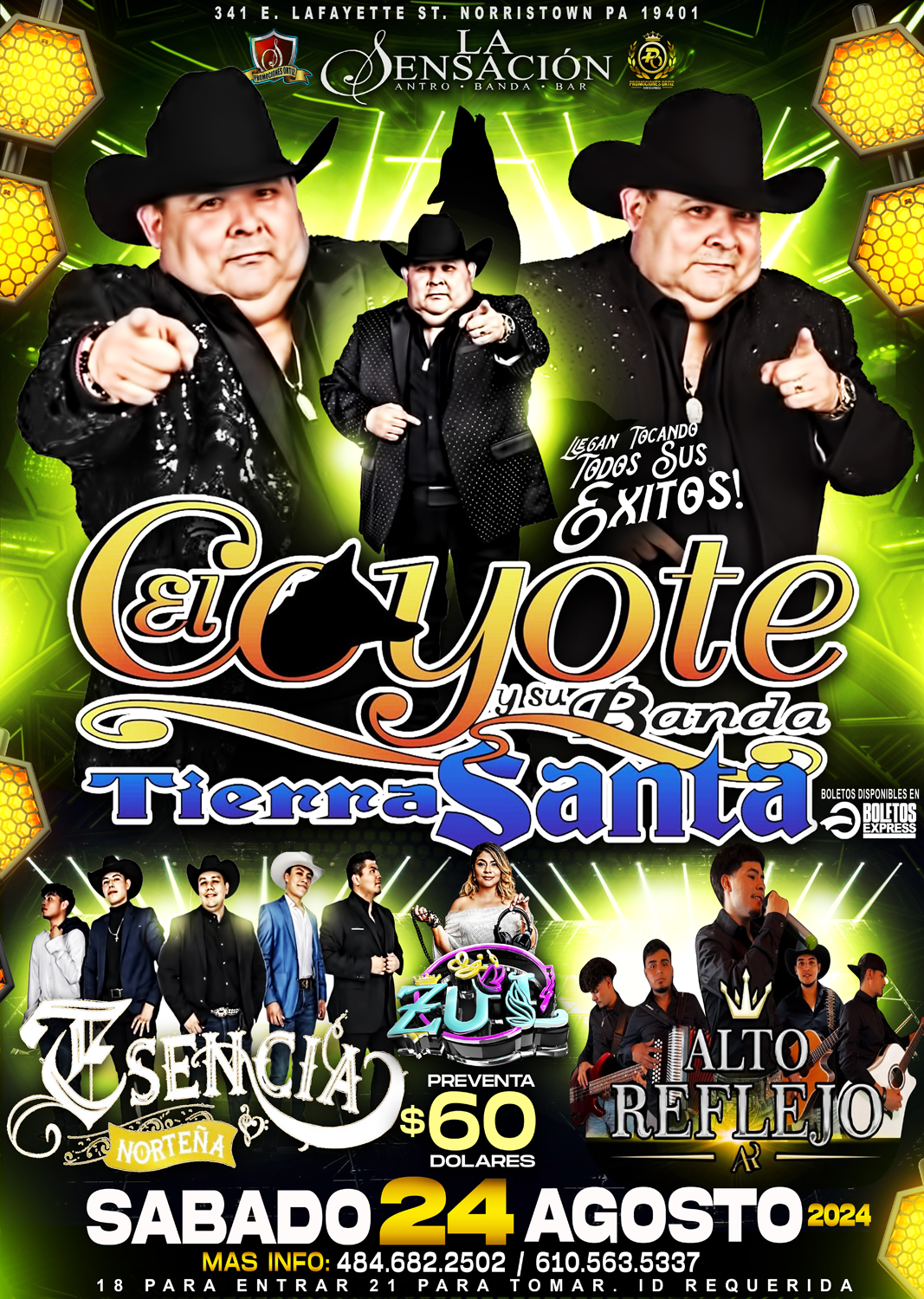 Buy tickets for EL COYOTE Y SU BANDA TIERRA SANTA EL COYOTE Y SU BANDA TIERRA SANTA