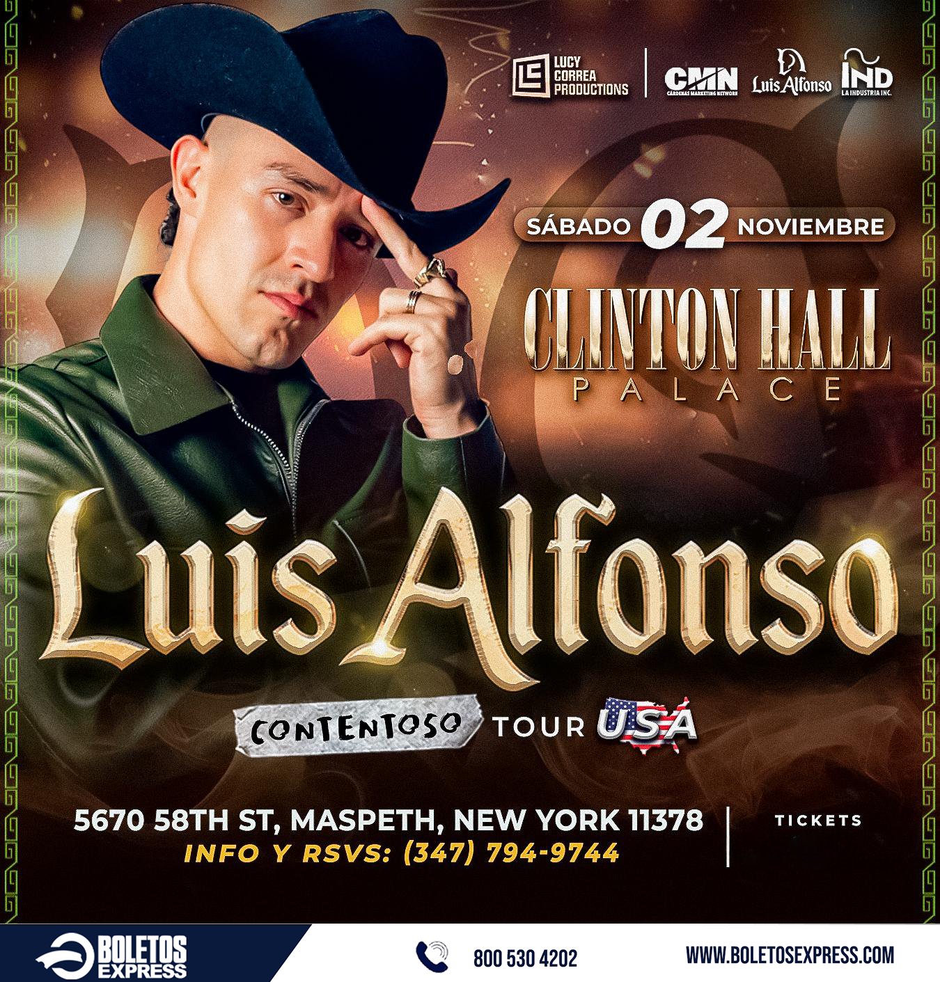 Buy tickets for LUIS ALFONSO EN CONCIERTO!!!! CONTENTOSO TOUR 2024 --NEW YORK LUIS ALFONSO EN CONCIERTO!!!! CONTENTOSO TOUR 2024 --NEW YORK