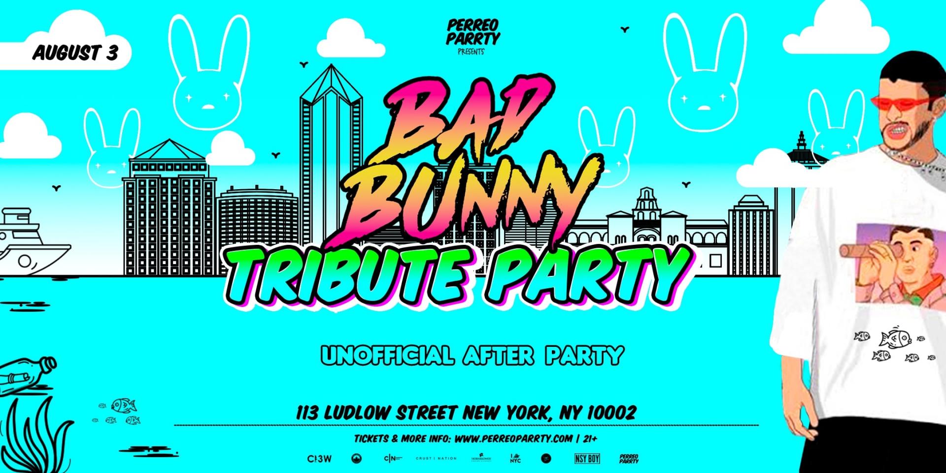Buy tickets for Bad Bunny Tribute Party NYC (Playing all the hits) - 18+ Bad Bunny Tribute Party NYC (Playing all the hits) - 18+
