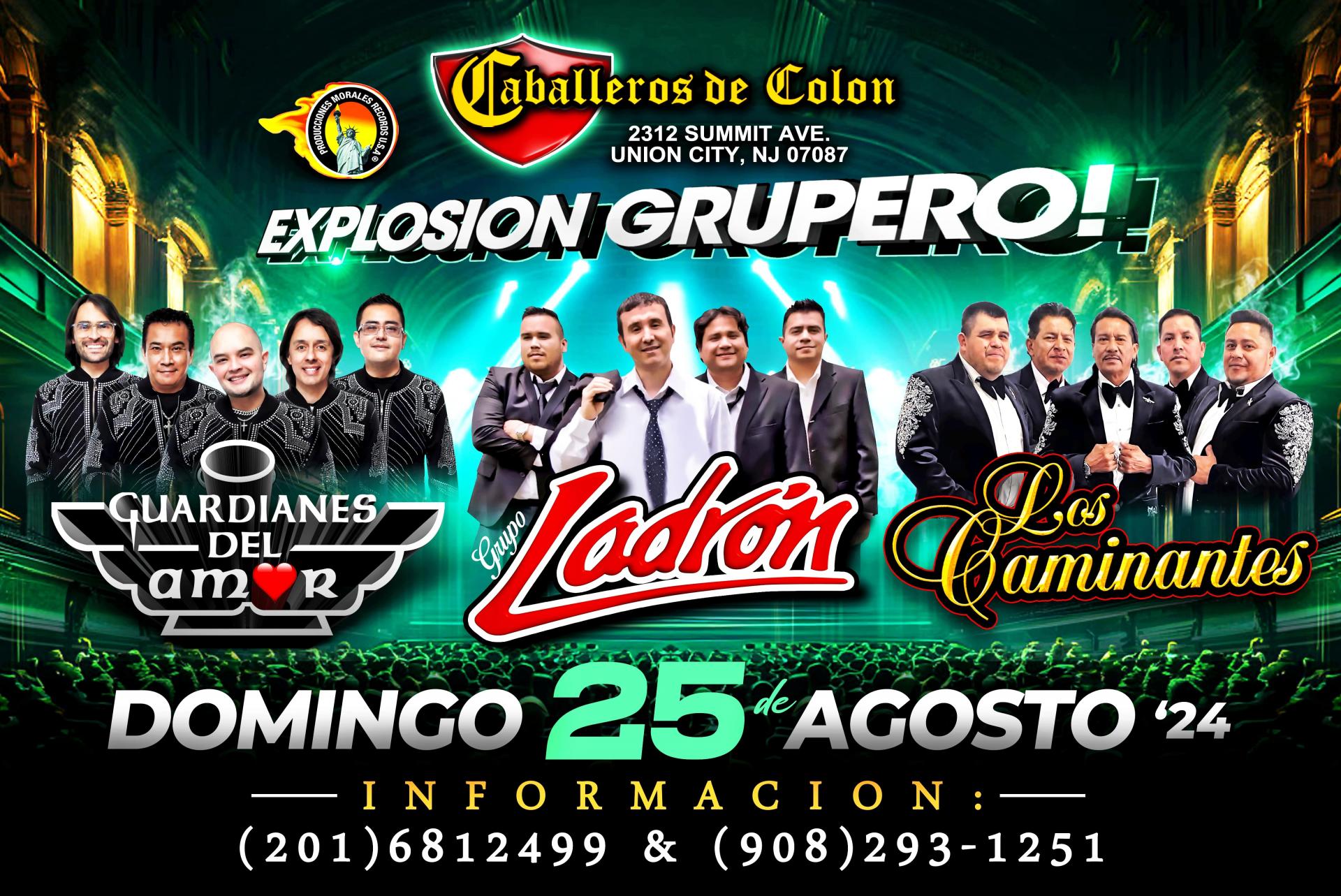 Buy tickets for Grupo Ladron-Guardianes Del Amor-Los Caminantes Grupo Ladron-Guardianes Del Amor-Los Caminantes
