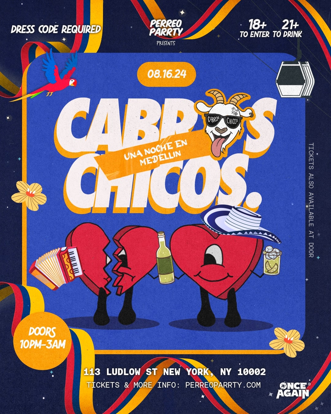 Buy tickets for Cabros Chicos Una Noche en Medellin - 18+ Latin & Reggaetón Dance Party Cabros Chicos Una Noche en Medellin - 18+ Latin & Reggaetón Dance Party