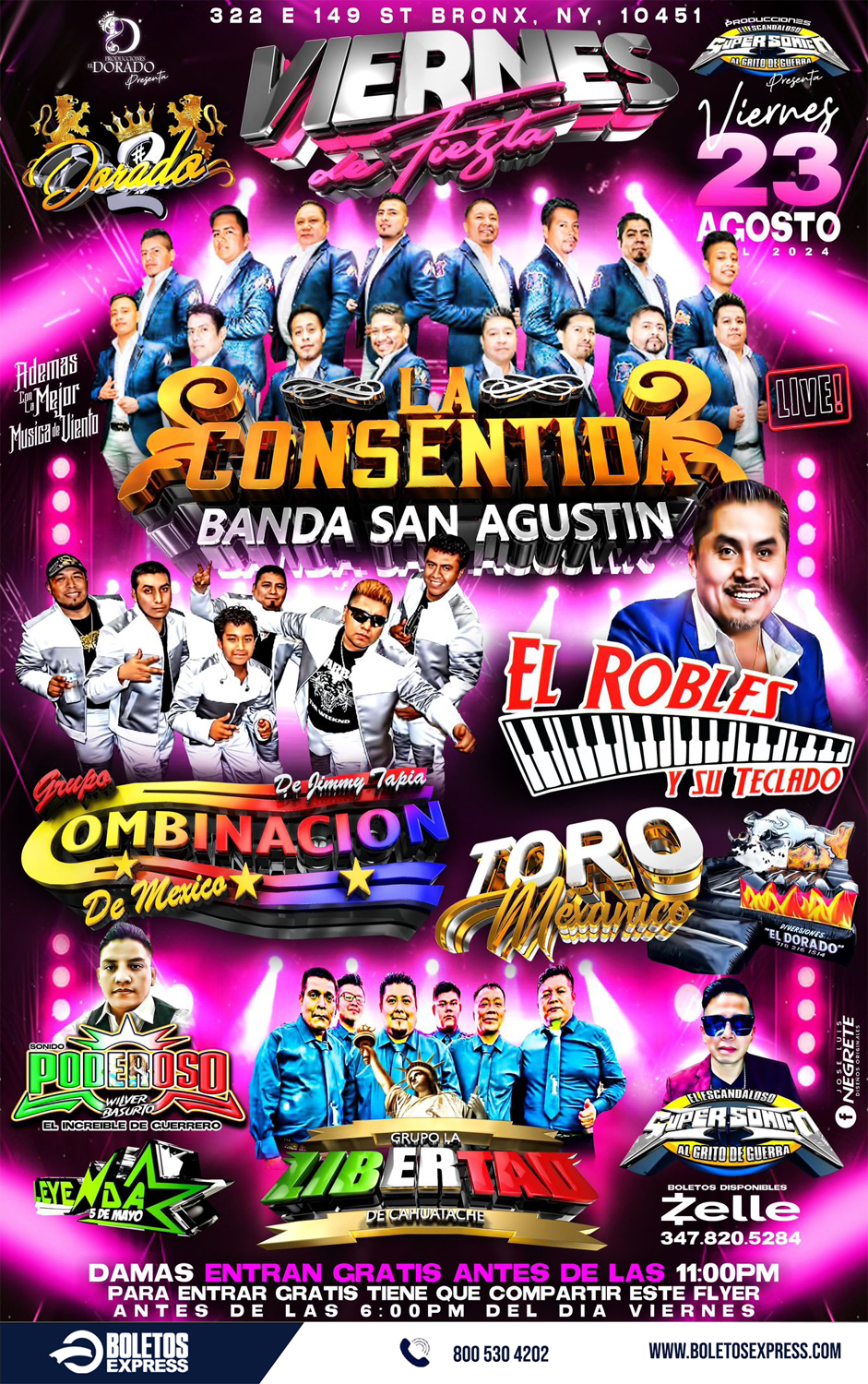 Buy tickets for LA CONSENTIDA BANDA SAN AGUSTIN LA CONSENTIDA BANDA SAN AGUSTIN