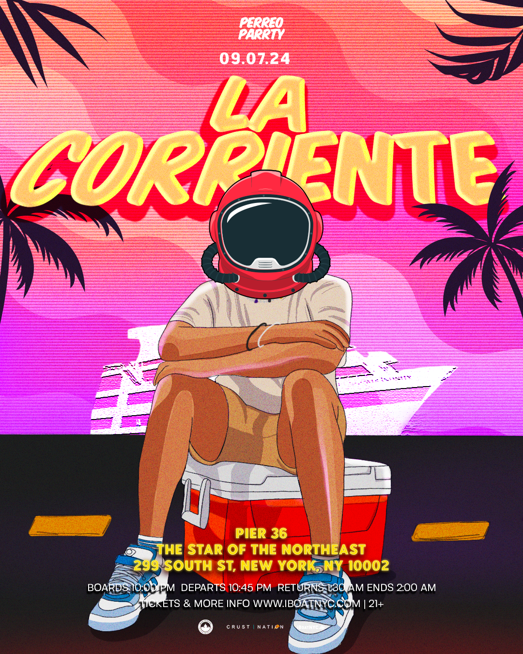 LA CORRIENTE: GOOD BUNNY Tribute Yacht Cruise Party