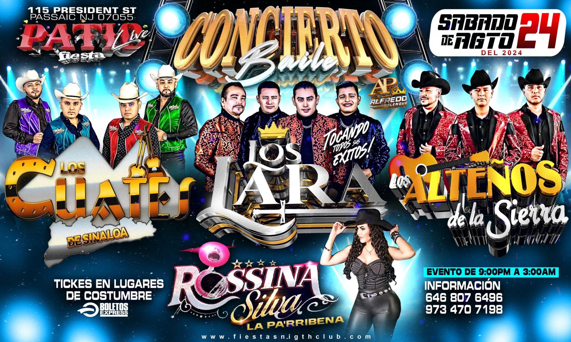 Buy tickets for LOS CUATES DE SINALOA, LOS LARA, LOS ALTEÑOS DE LA SIERRA, ROSSINA SILVA LOS CUATES DE SINALOA, LOS LARA, LOS ALTEÑOS DE LA SIERRA, ROSSINA SILVA
