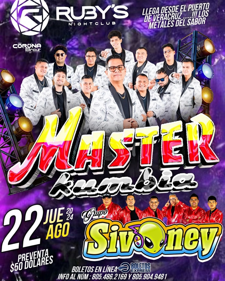 Buy tickets for MASTER KUMBIA EN OXNARD CA MASTER KUMBIA EN OXNARD CA