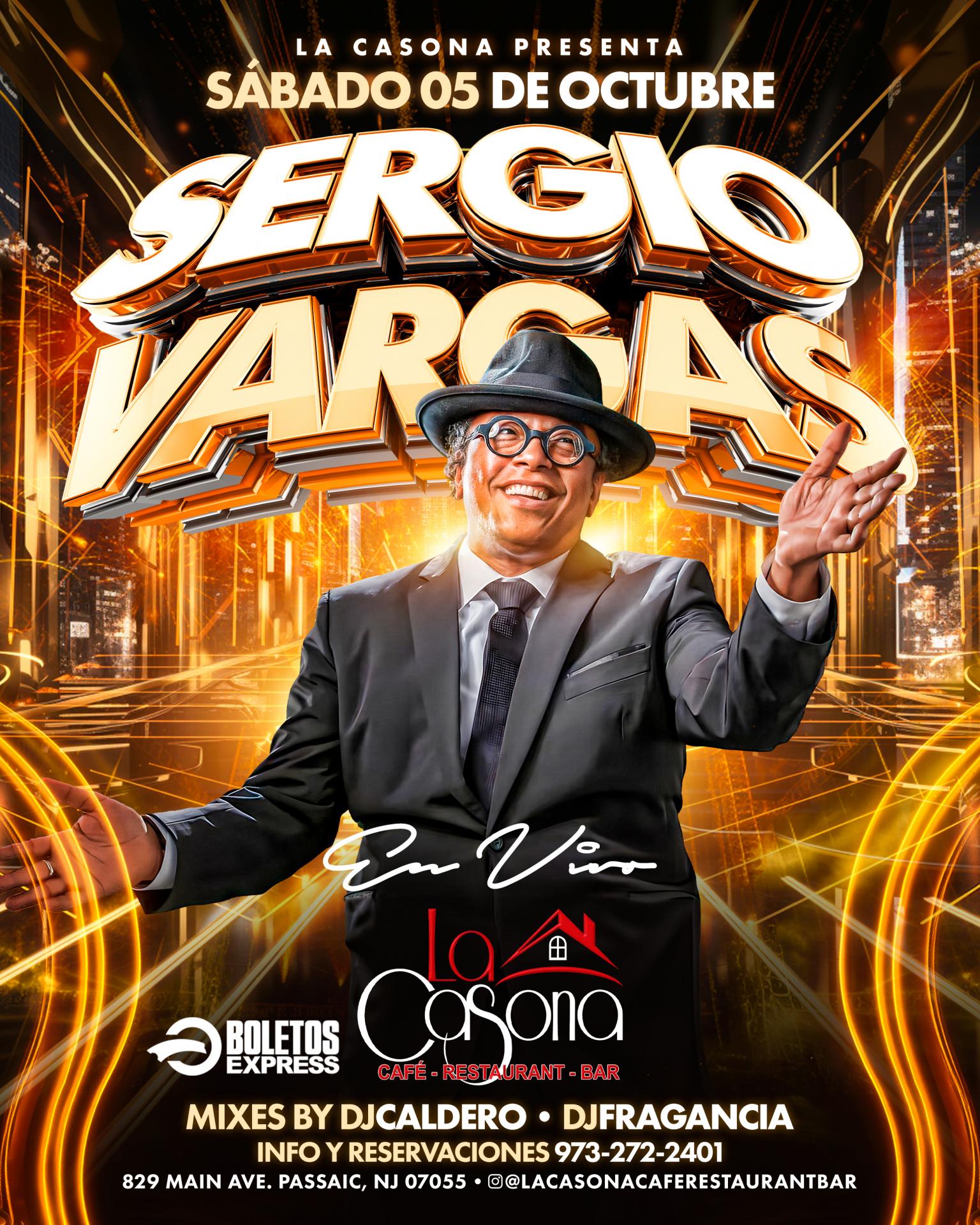 Buy tickets for SERGIO VARGAS - EN VIVO SERGIO VARGAS - EN VIVO