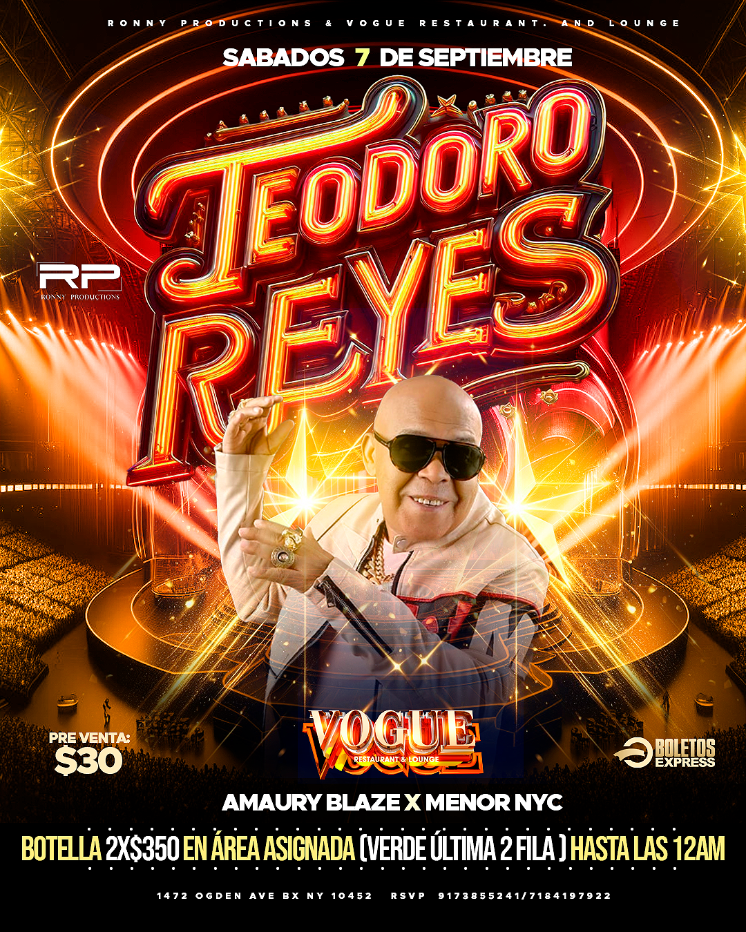 Buy tickets for En exclusiva Teodoro Reyes En exclusiva Teodoro Reyes