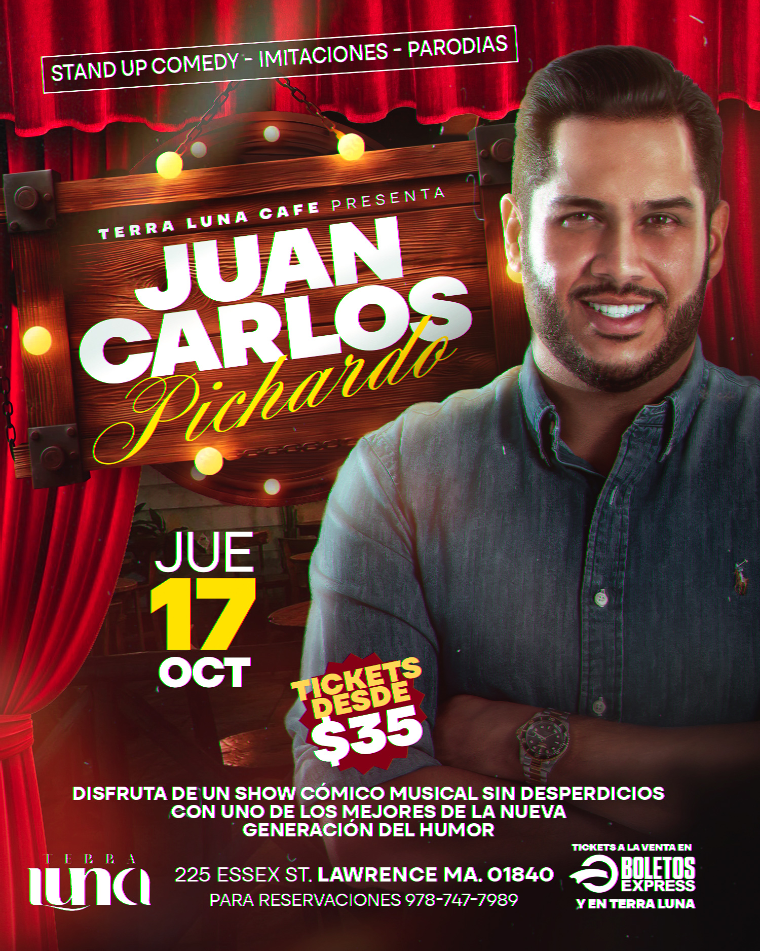 Buy tickets for JUAN CARLOS PICHARDO JUAN CARLOS PICHARDO