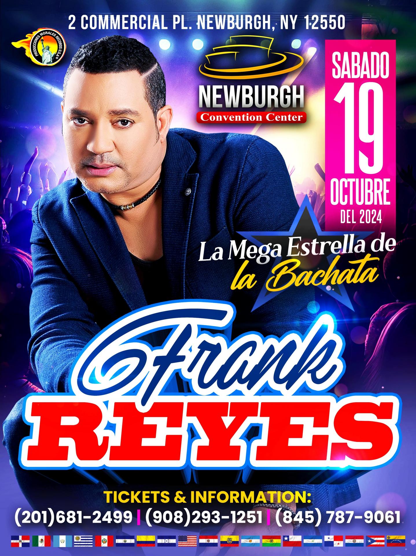 FRANK REYES en Newburgh NY Tickets - BoletosExpress