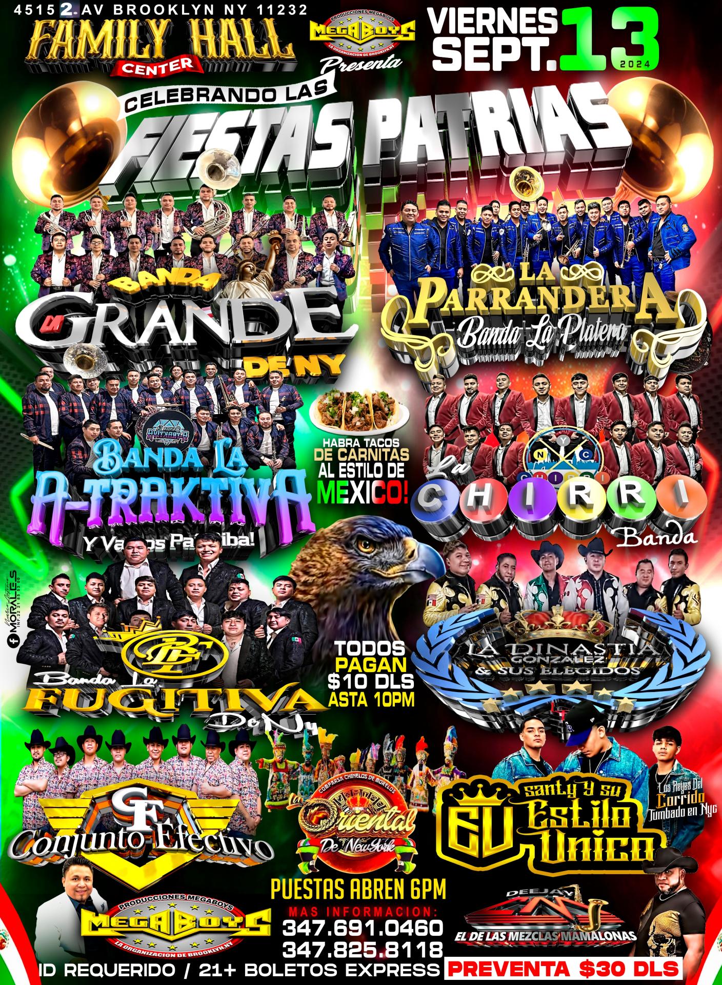 CELEBRANDO LAS FIESTAS PATRIAS - BANDA LA GRANDE DE NY