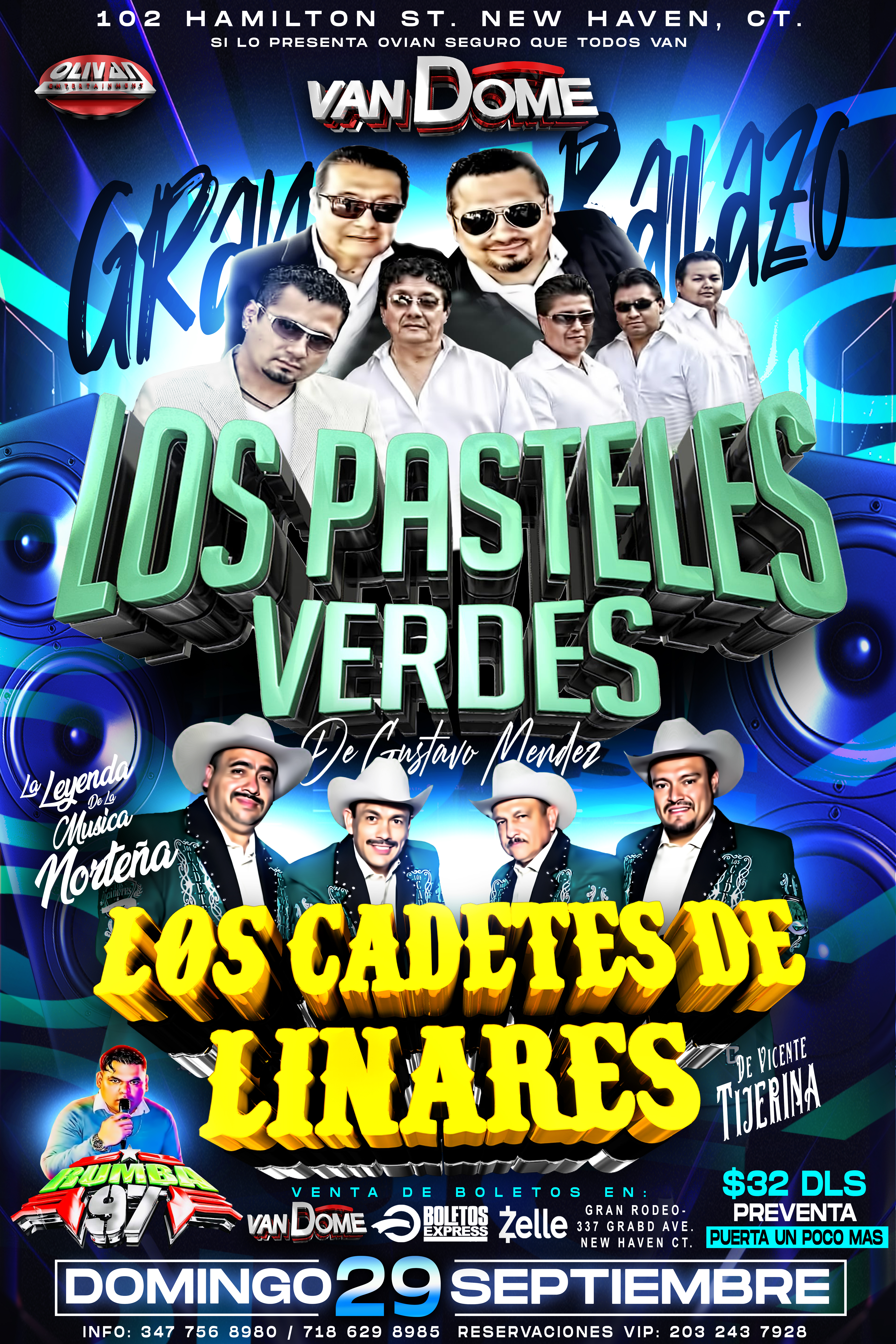 Buy tickets for Los Pasteles Verdes y Los Cadetes De LiNARES De Vicente Tijerina Los Pasteles Verdes y Los Cadetes De LiNARES De Vicente Tijerina