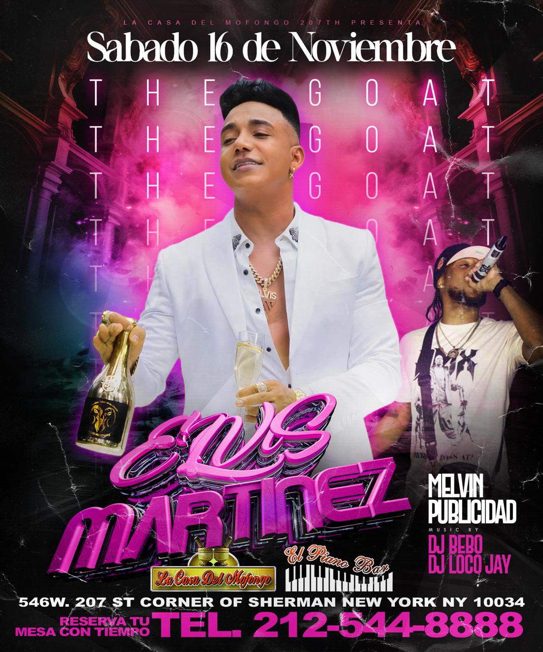 Buy tickets for THE GOAT - ELVIS MARTINEZ THE GOAT - ELVIS MARTINEZ