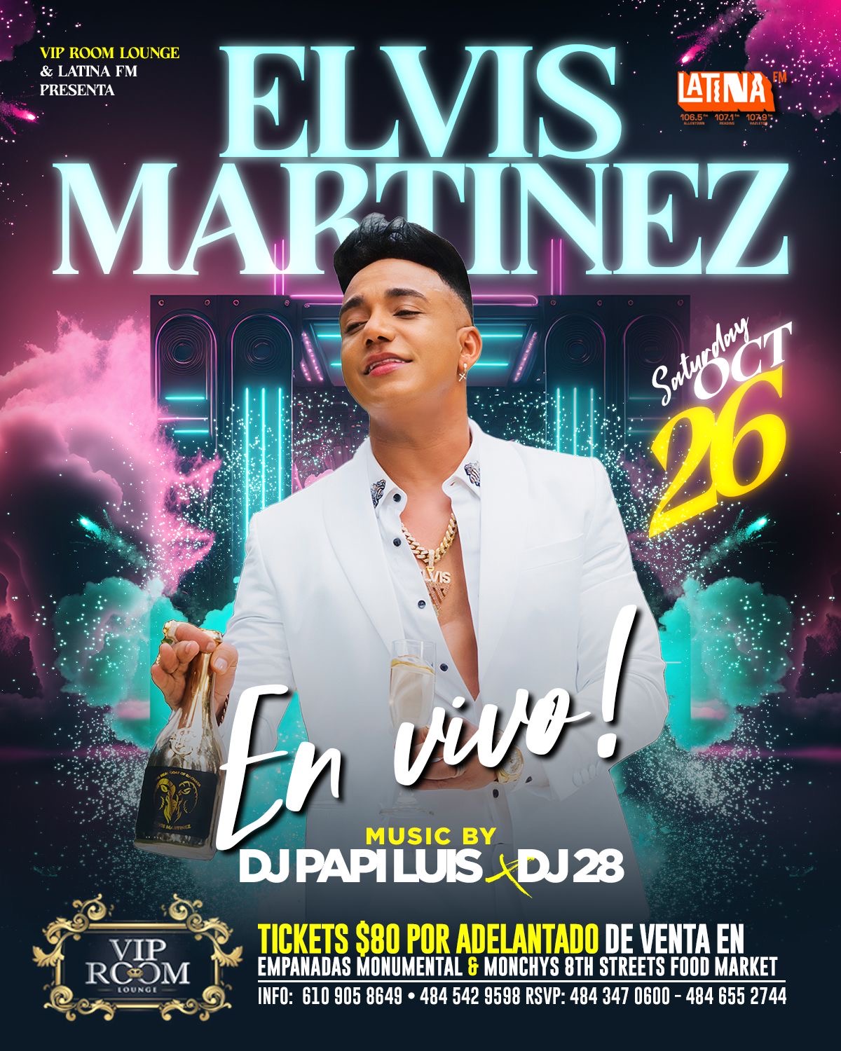 Buy tickets for ELVIS MARTINEZ - EN VIVO! ELVIS MARTINEZ - EN VIVO!