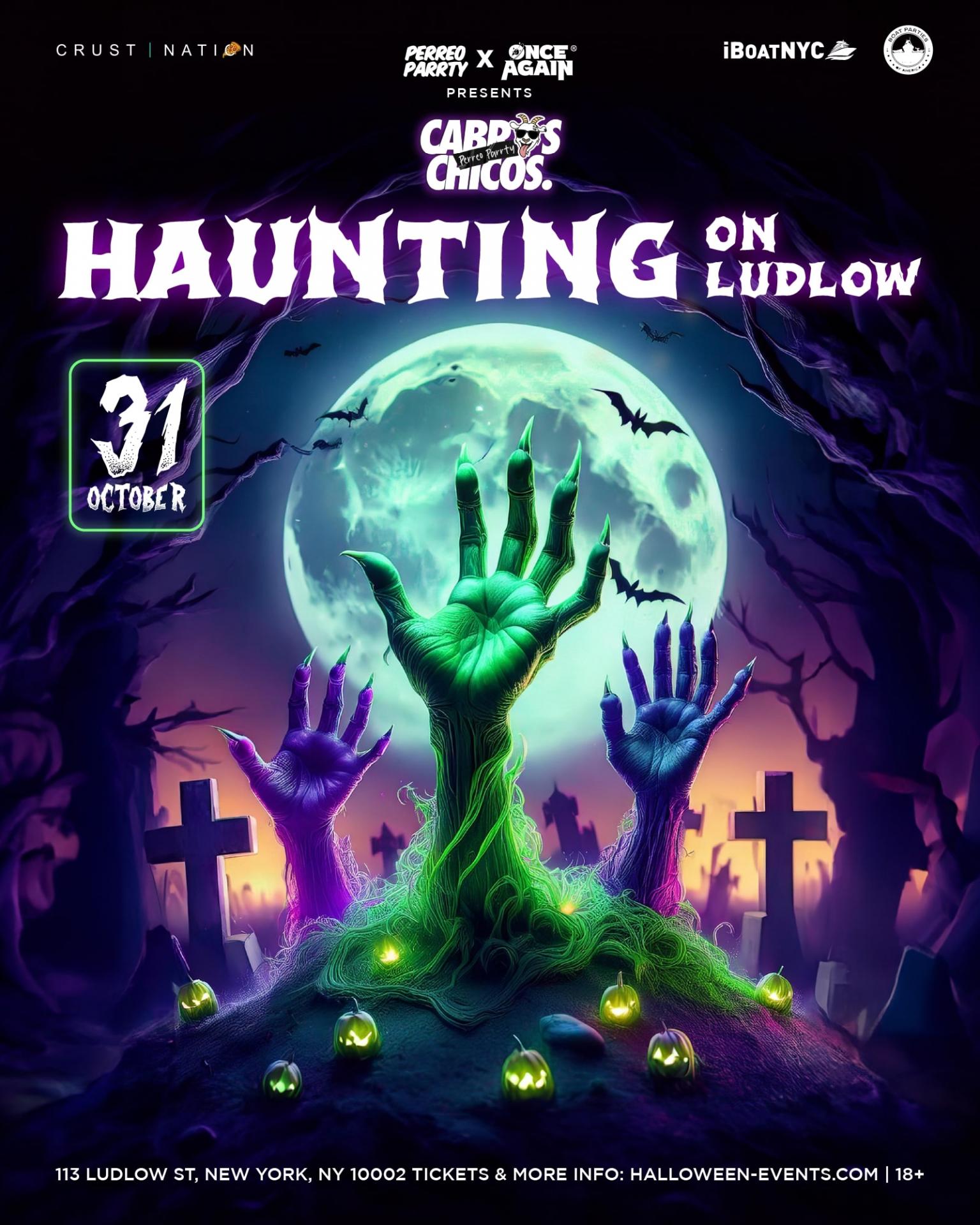 Buy tickets for Cabros Chicos - Haunting on Ludlow - 18+ Latin & Reggaeton Dance Party Cabros Chicos - Haunting on Ludlow - 18+ Latin & Reggaeton Dance Party