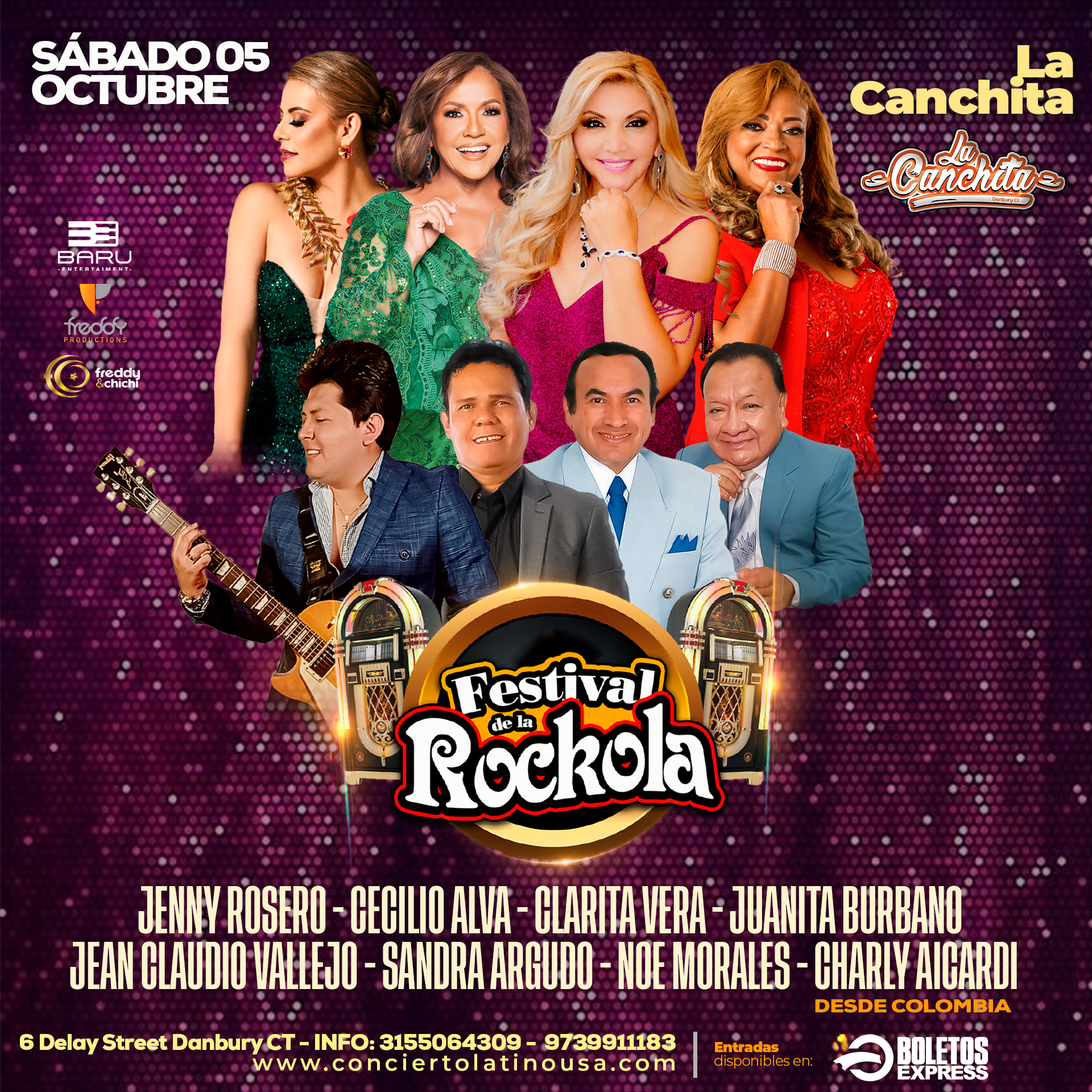 Buy tickets for FESTIVAL DE LA ROCKOLA - JENNY ROSERO - CECILIO ALVA - CLARITA VERA FESTIVAL DE LA ROCKOLA - JENNY ROSERO - CECILIO ALVA - CLARITA VERA