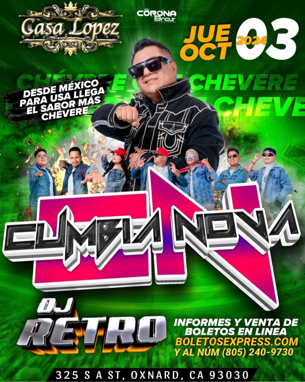 Buy tickets for CUMBIA NOVA CUMBIA NOVA
