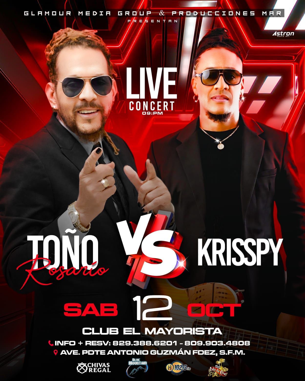 Buy tickets for LIVE CONCERT - TOÑO ROSARIO VS KRISPPY LIVE CONCERT - TOÑO ROSARIO VS KRISPPY