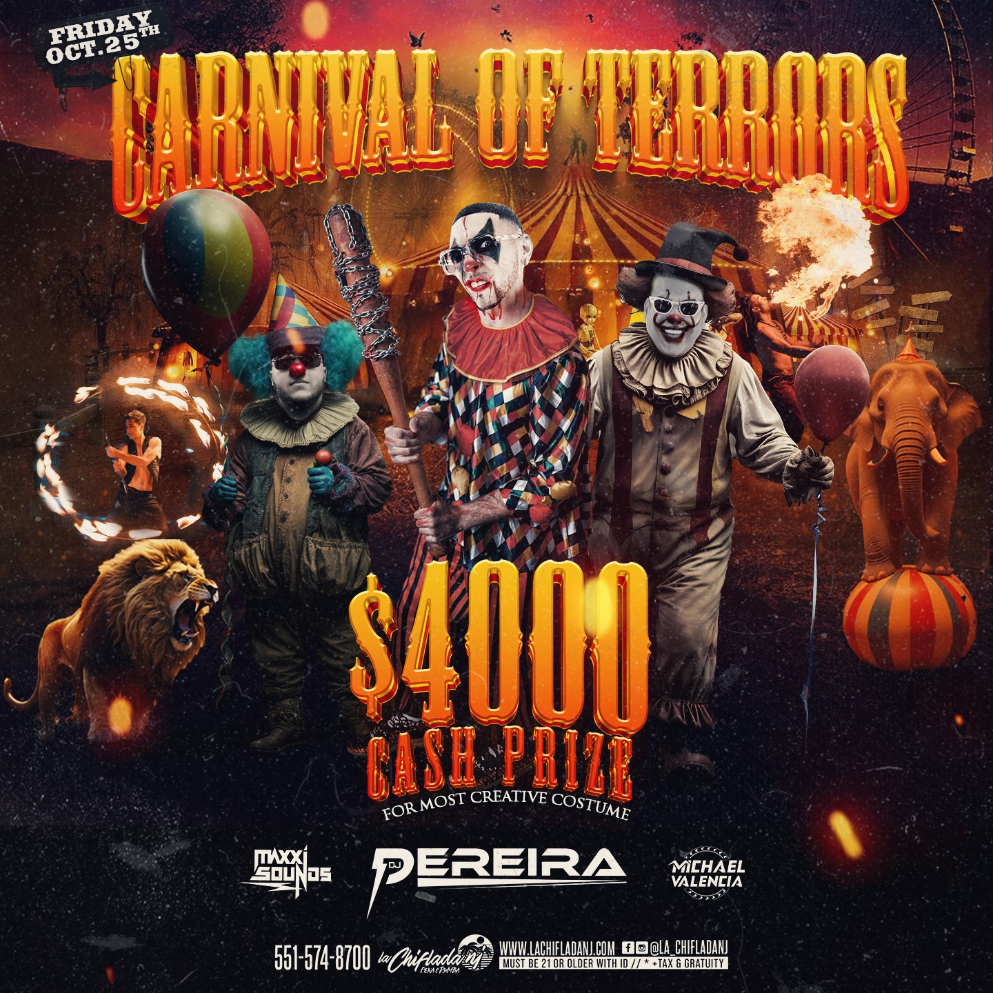 Buy tickets for CARNIVAL OF TERRORS CARNIVAL OF TERRORS