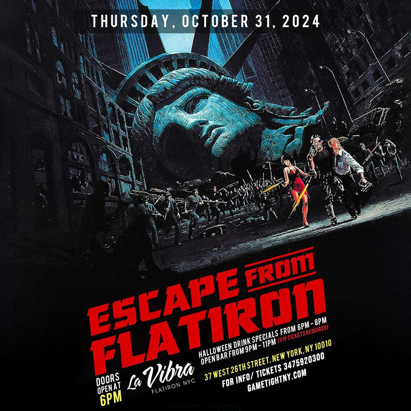 Buy tickets for La Vibra NYC Escape from Flatiron Halloween Party 2024 La Vibra NYC Escape from Flatiron Halloween Party 2024
