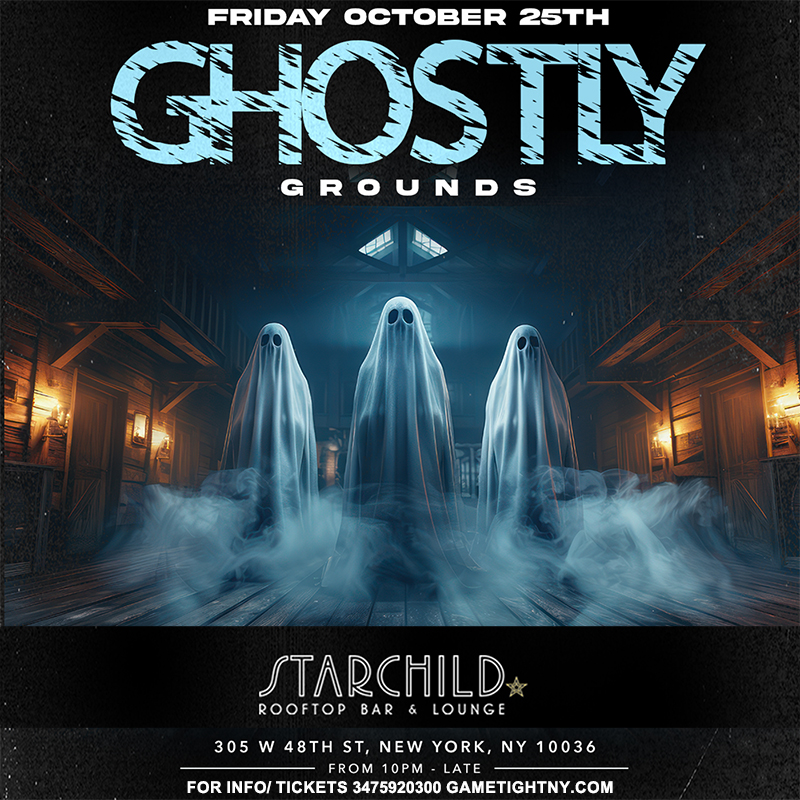 Buy tickets for Starchild Rooftop Ghostly Grounds Halloween party 2024 Starchild Rooftop Ghostly Grounds Halloween party 2024