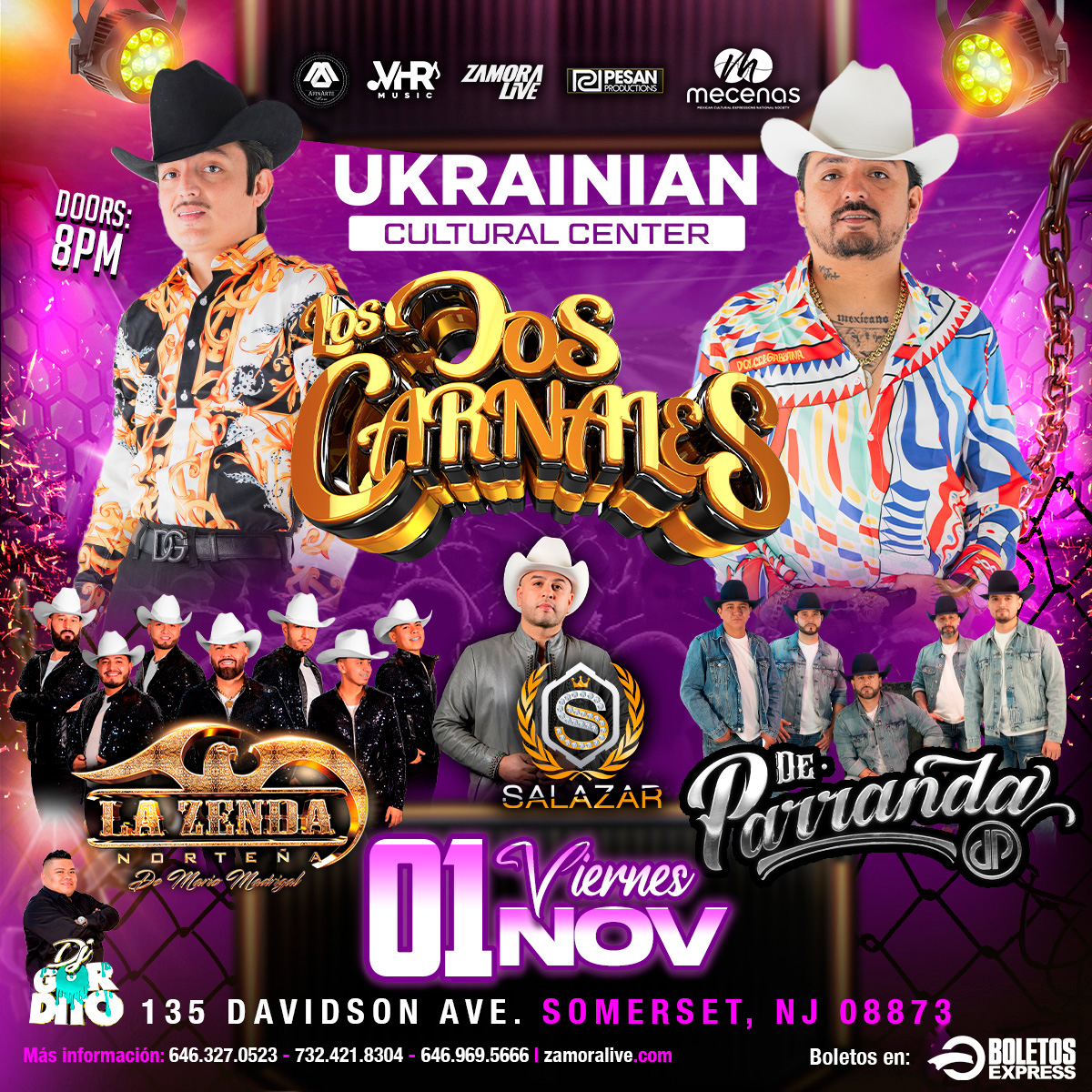 Buy tickets for LOS DOS CARNALES | ZENDA NORTEÑA | DE PARRANADA en UKRAINIAN CULTURAL CENTER LOS DOS CARNALES | ZENDA NORTEÑA | DE PARRANADA en UKRAINIAN CULTURAL CENTER