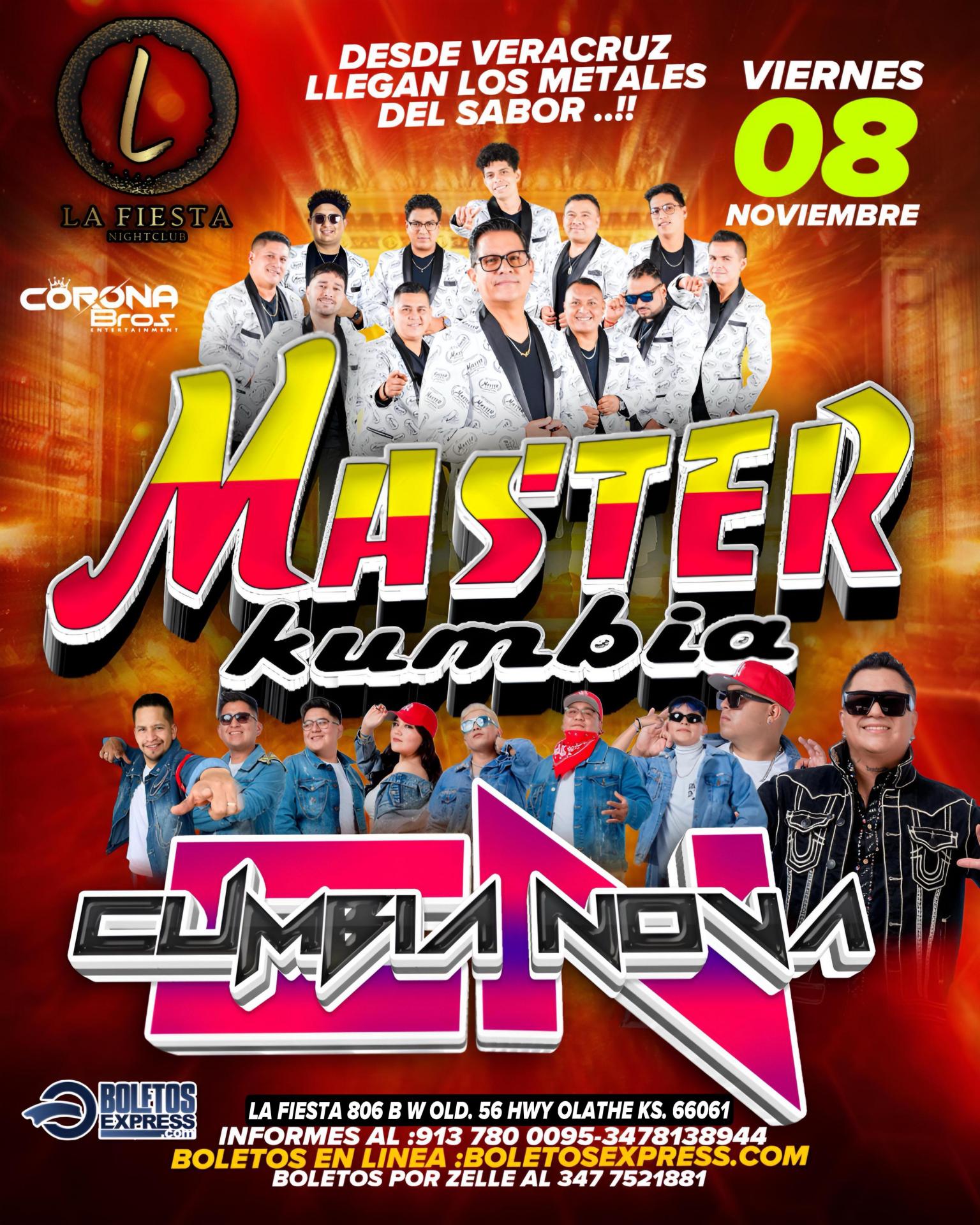 Buy tickets for MASTER KUMBIA Y CUMBIA NOVA EN LA FIESTA NIGHT CLUB MASTER KUMBIA Y CUMBIA NOVA EN LA FIESTA NIGHT CLUB